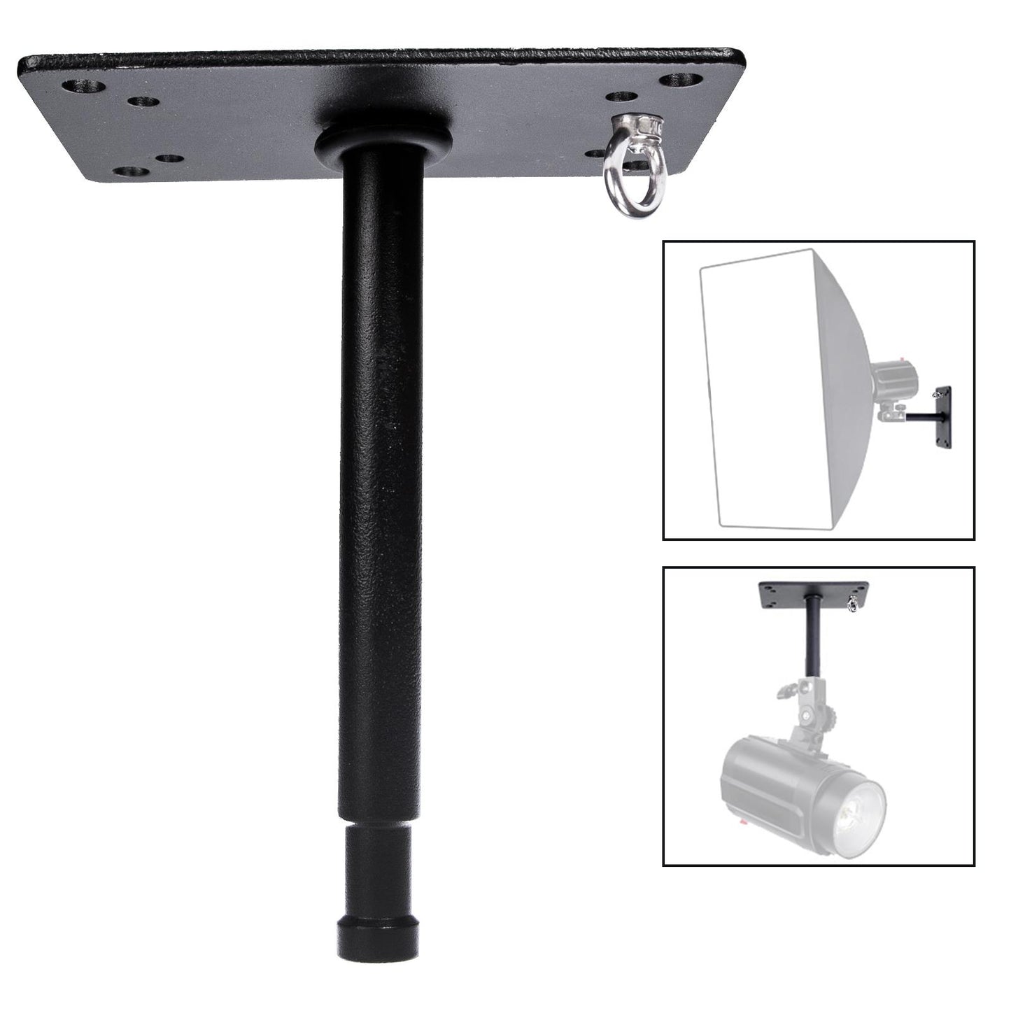 15.5cm Metal Photo Studio Lighting Wall or Ceiling Mini Plate Stand