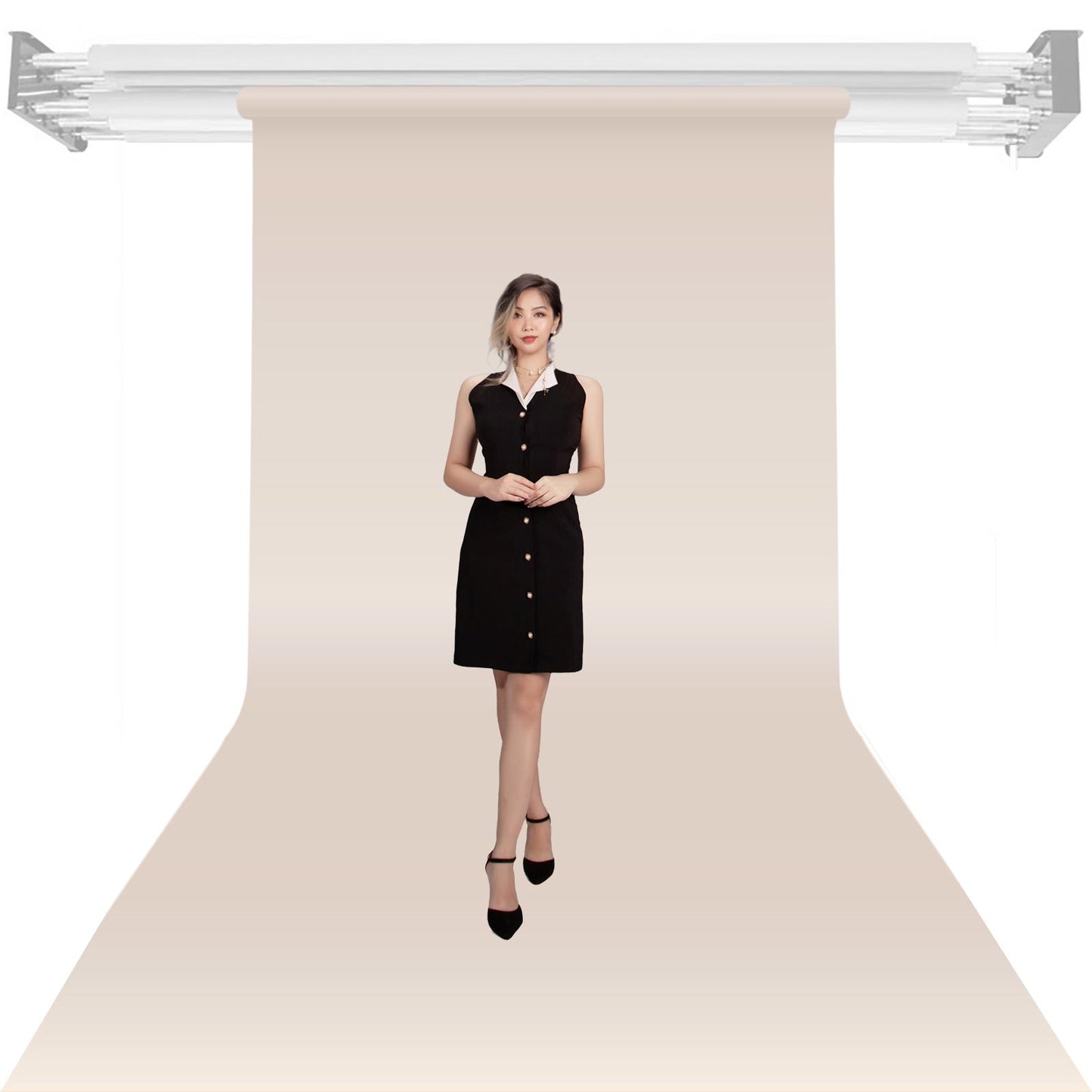 BOLLUMA 20M Ivory Backdrop – 1.35x20M Paper Roll for Studios