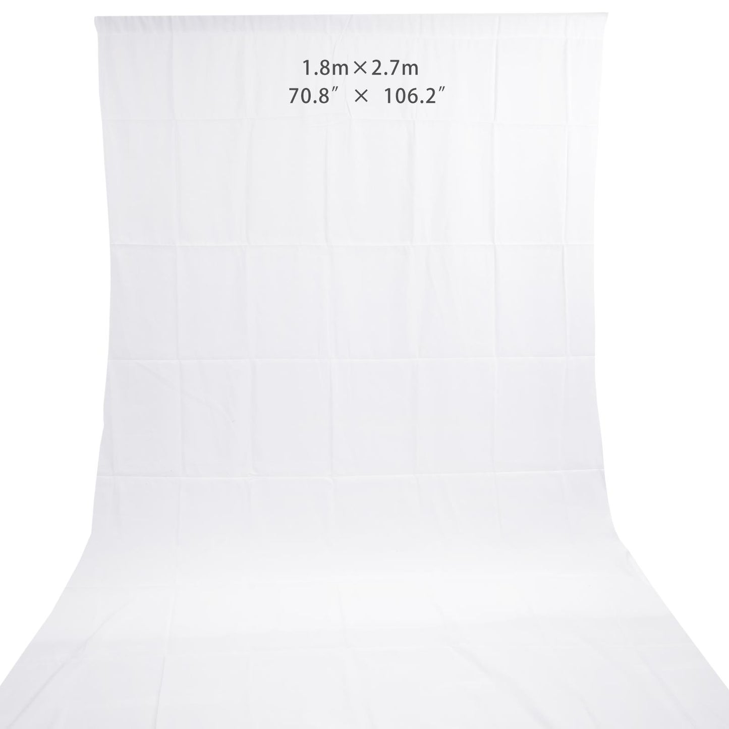 1.8x2.7m White Cotton Background