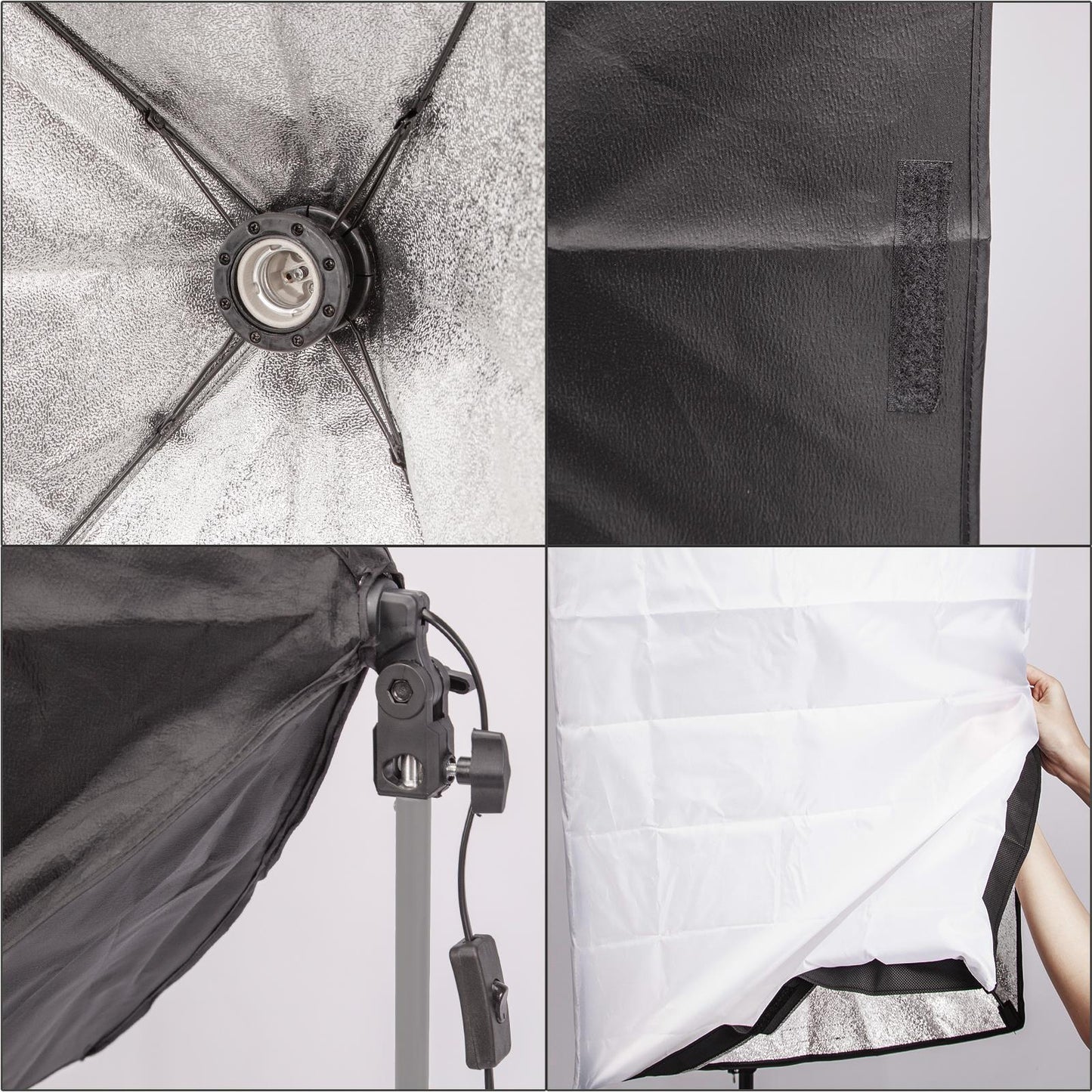 Continuous Lighting Softbox Kit 150W with Light Stand