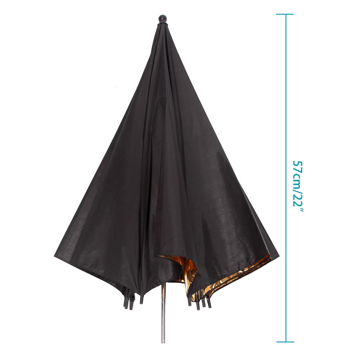 3 x 33" (84cm) Professional Umbrellas, 1x Diffuser, 1x Silver Reflector, 1x Gold Reflector