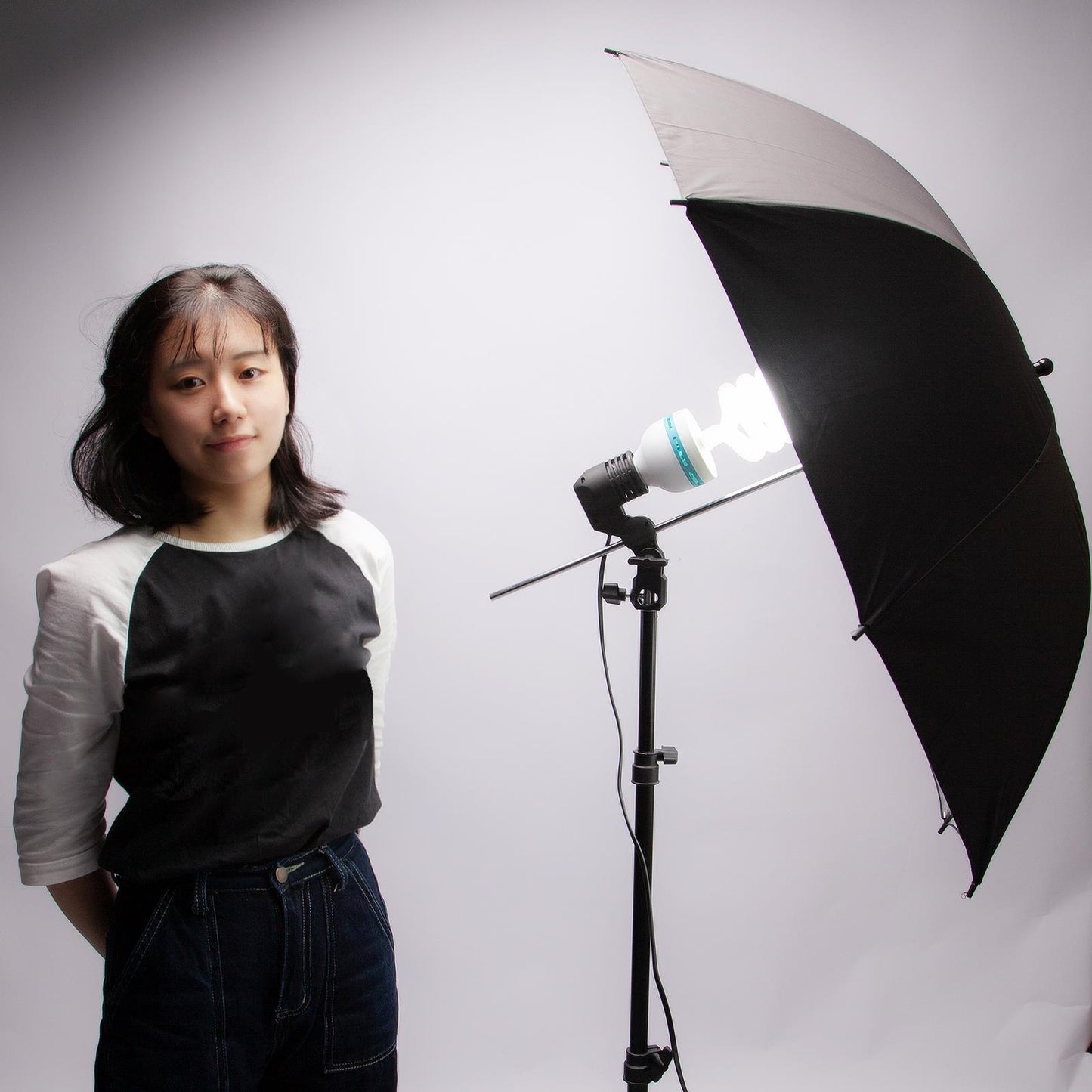 2x 33" (84cm) Professional Umbrella with Silver Reflector