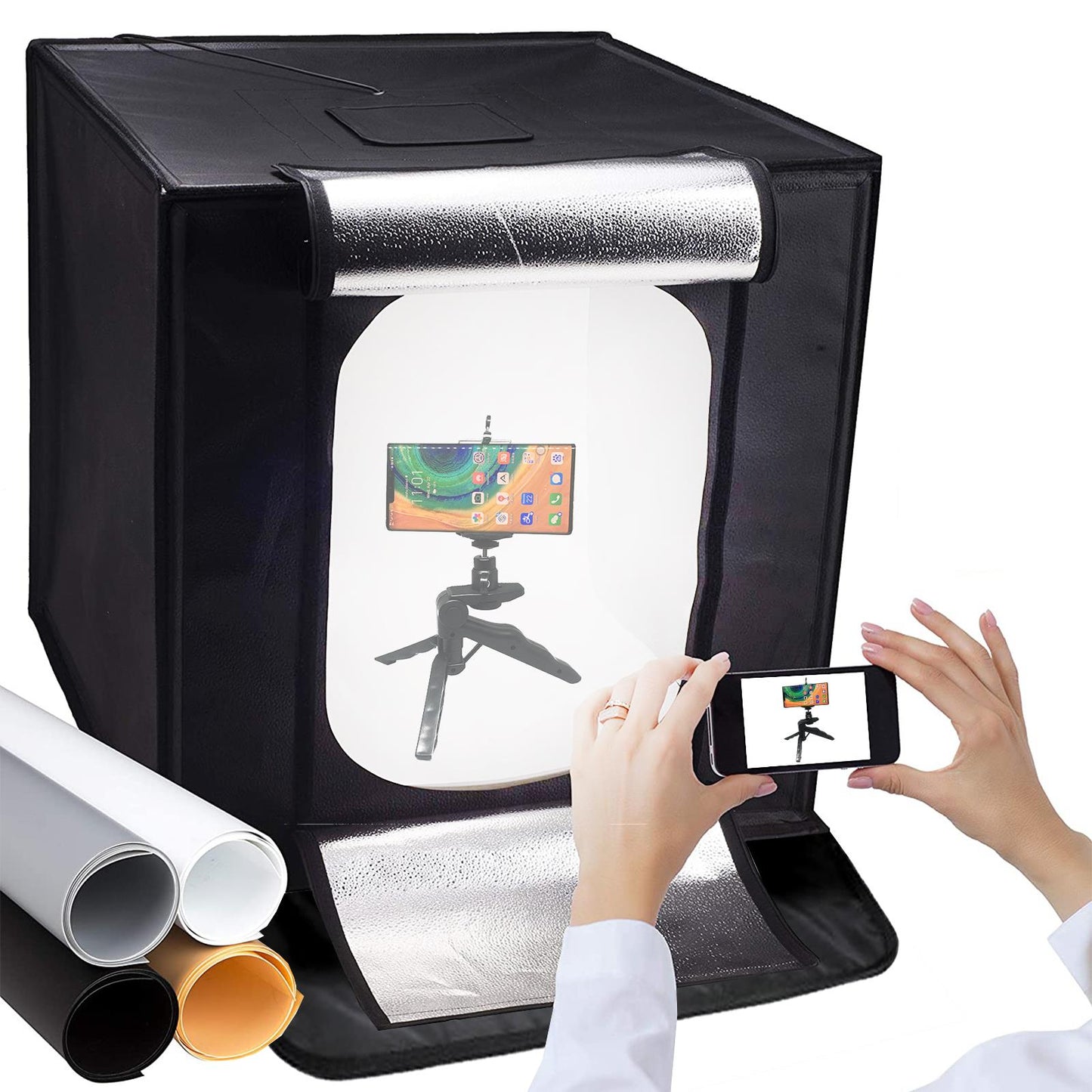 40x40cm Foldable Studio LED Light Tent, 50W