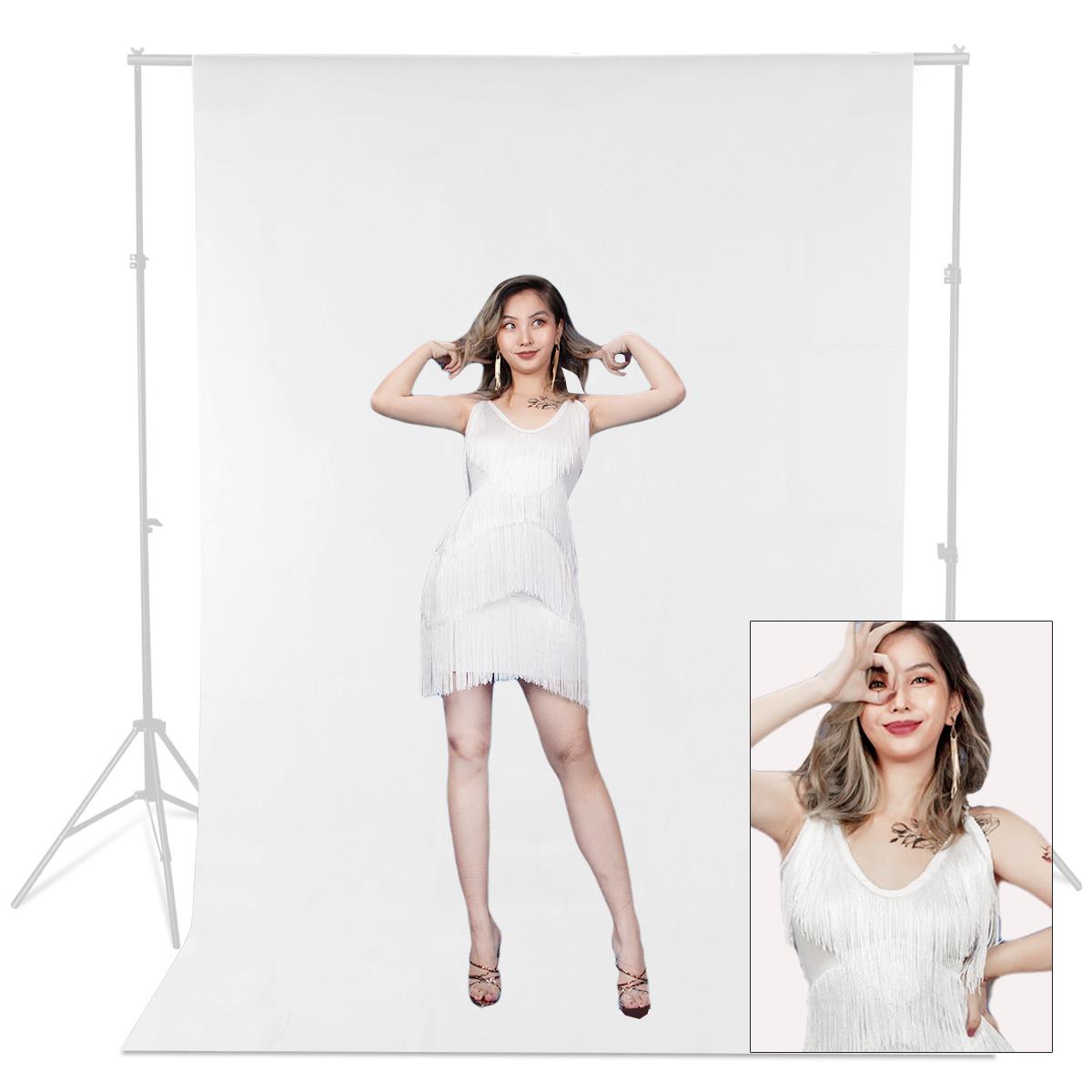 1.8x2.7m White Cotton Background