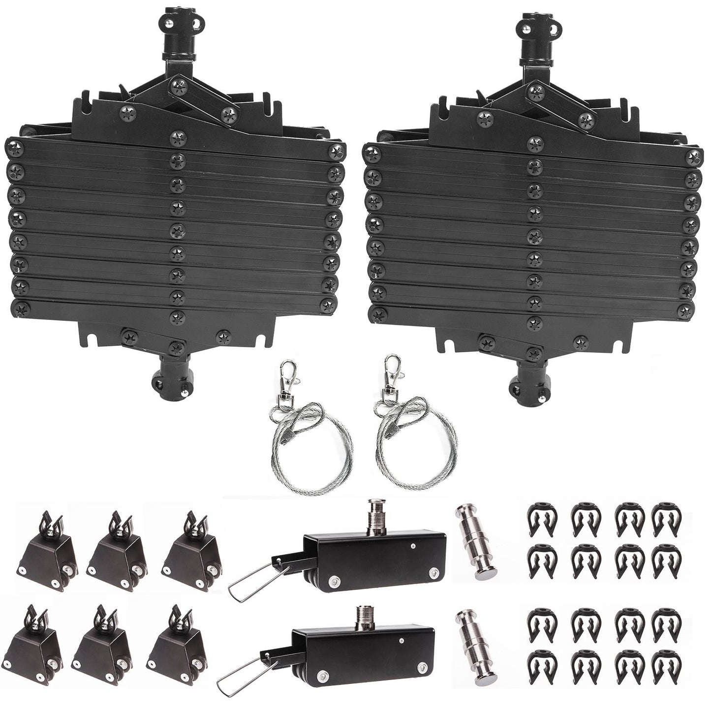 2 x Pantograph, 2m Drop, Heavy Duty For Ceiling Rail
