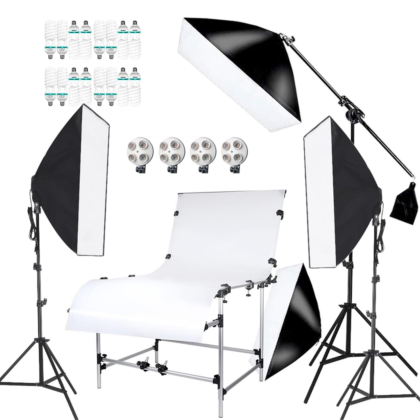 Continuous Lighting 4in1 Shooting Table Softbox Kit 150W