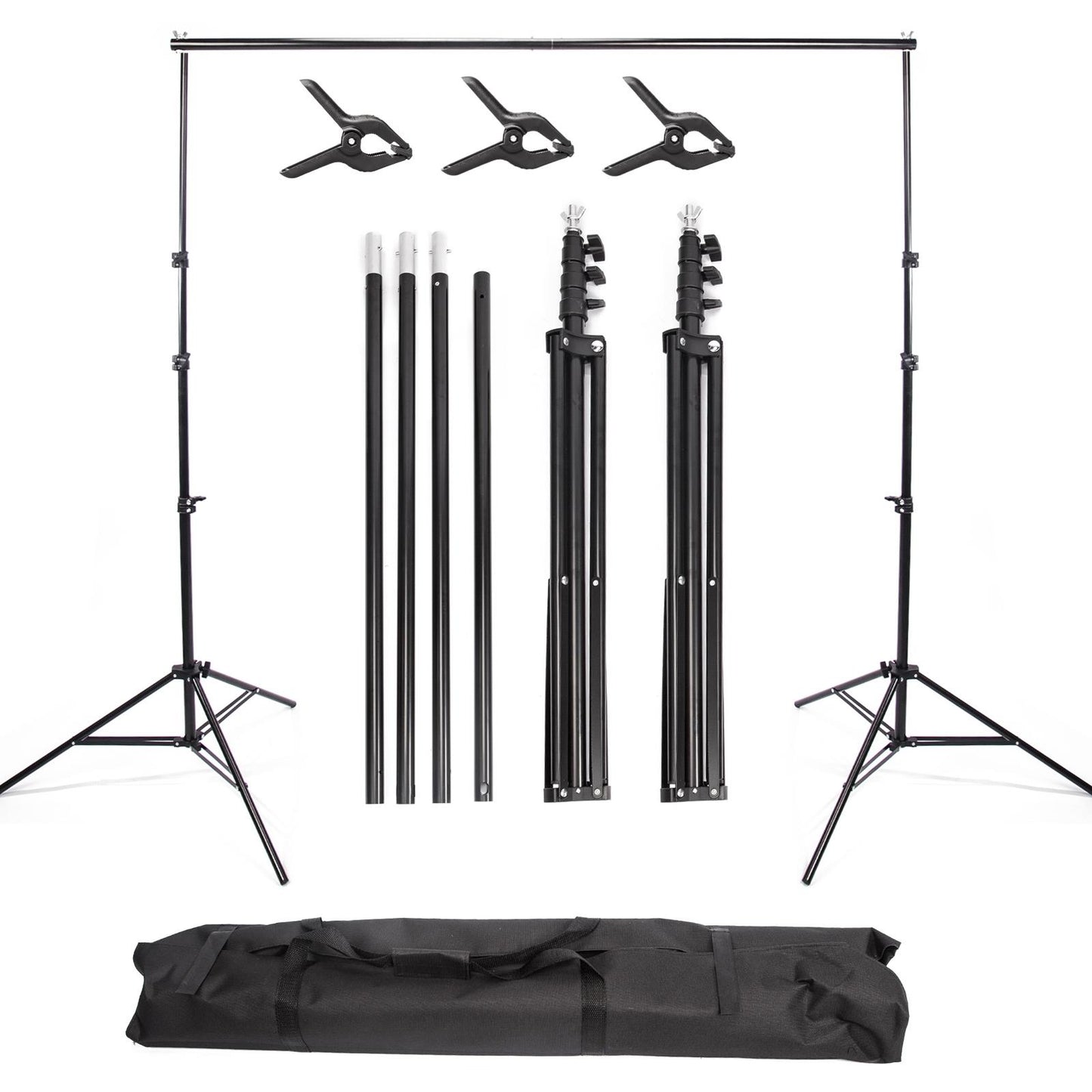 BOLLUMA 2.5x3M Background Support System Kit - Easy Setup & Use