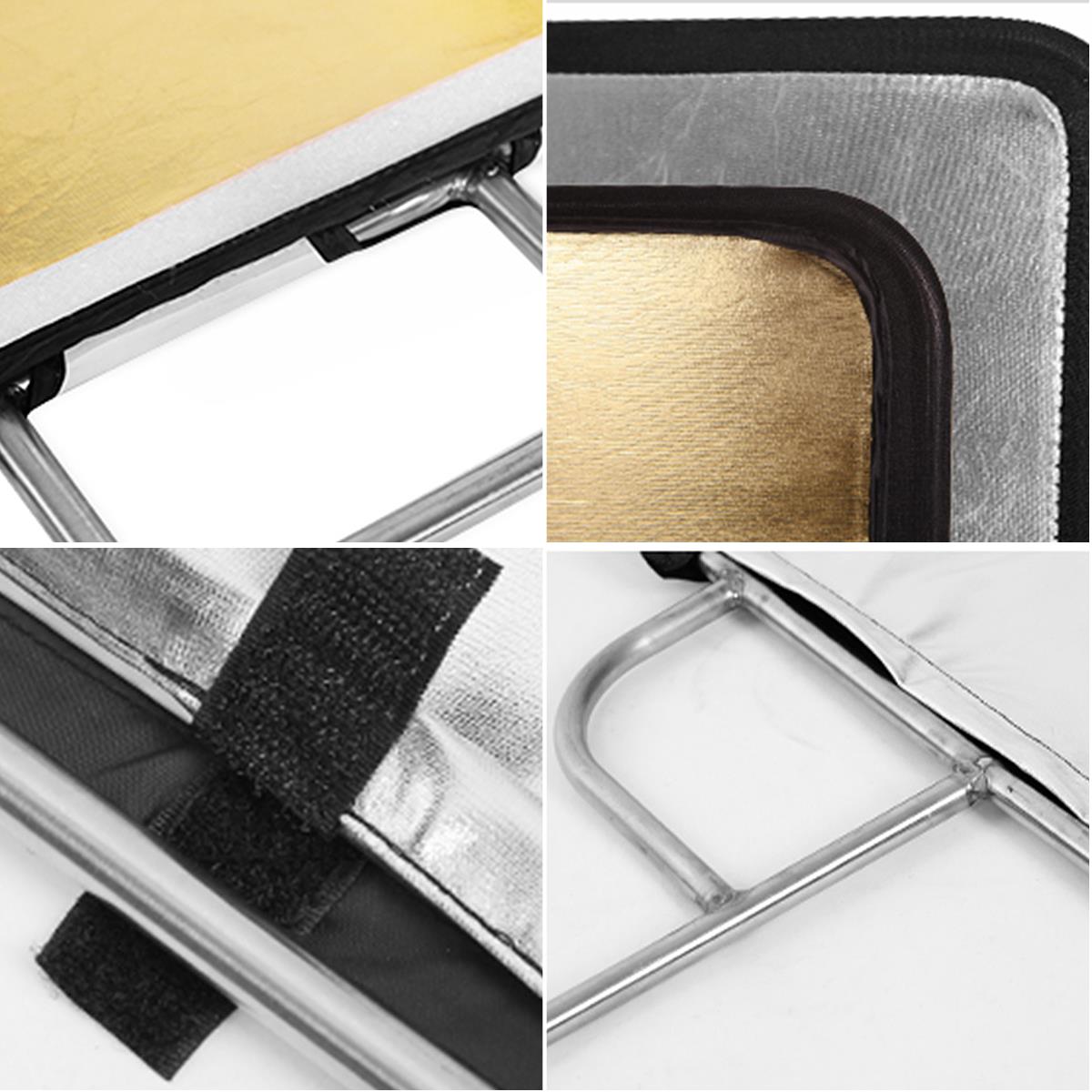 Photo Studio C Stand Kit with Reflector, 300cm Spring Cushioned Lighting Stand with 60x75cm 4-in-1 Photography Light Reflector and Caster Wheels, for Fashion Portrait Still Life Shot YouTube Film