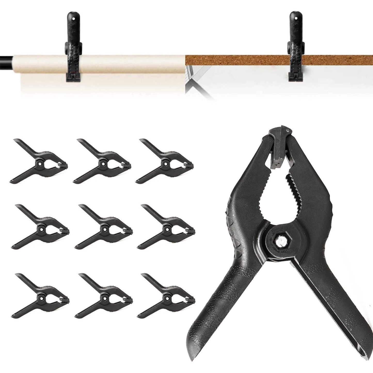 Heavy-Duty Spring Clamps x10