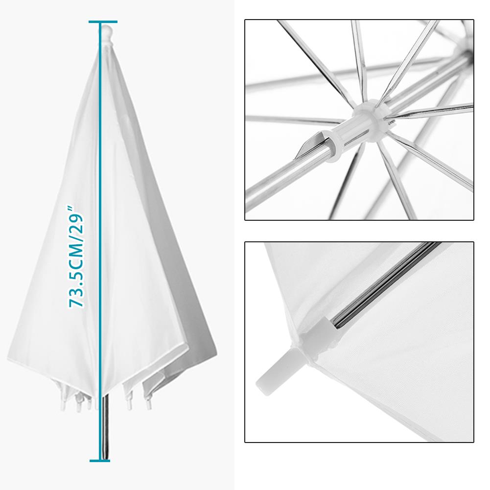 2 x 43" (109cm) Professional Umbrellas, 1x Diffuser, 1x Silver Reflector