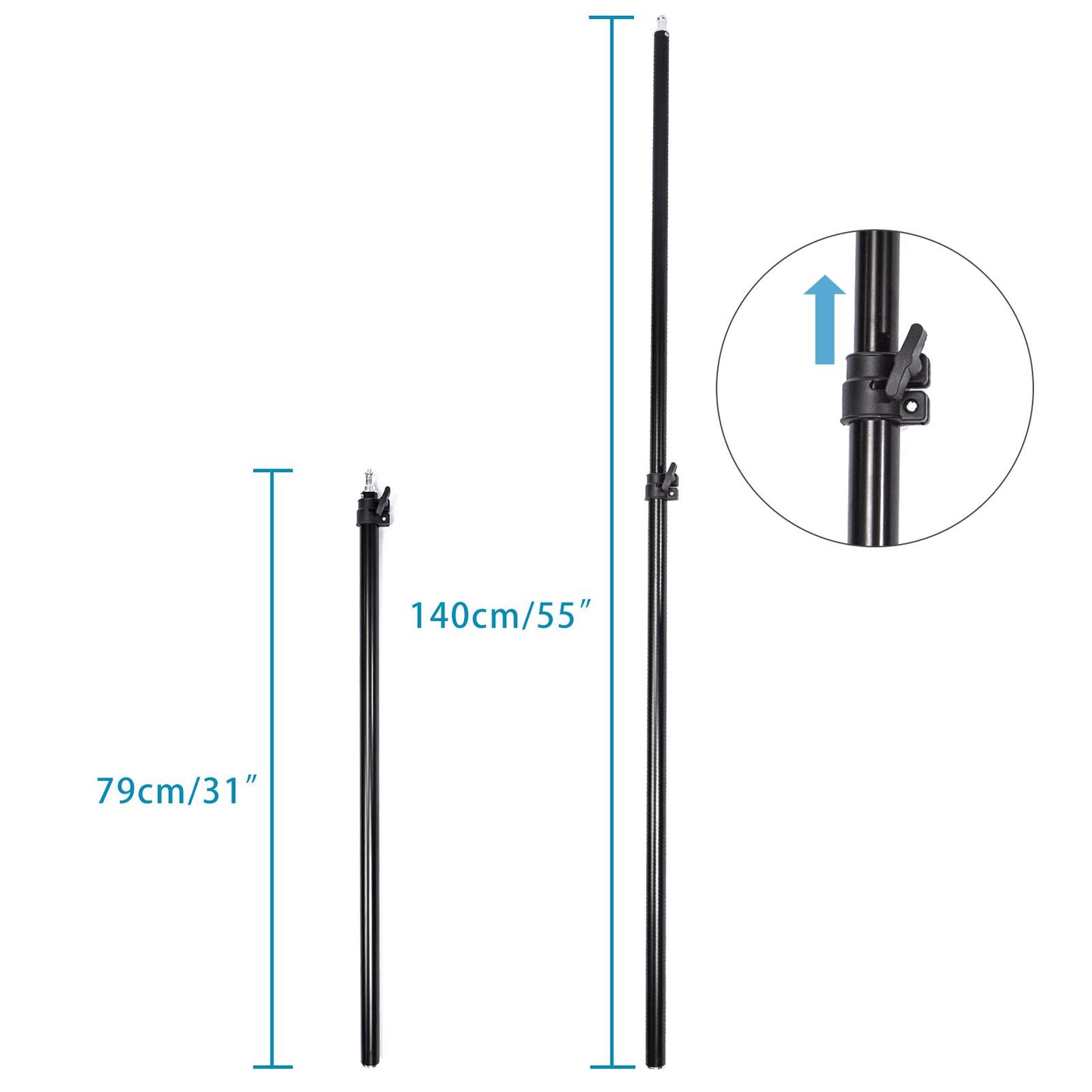Continuous Lighting Softbox & Backdrop Support Kit 150W with Boom Arm
