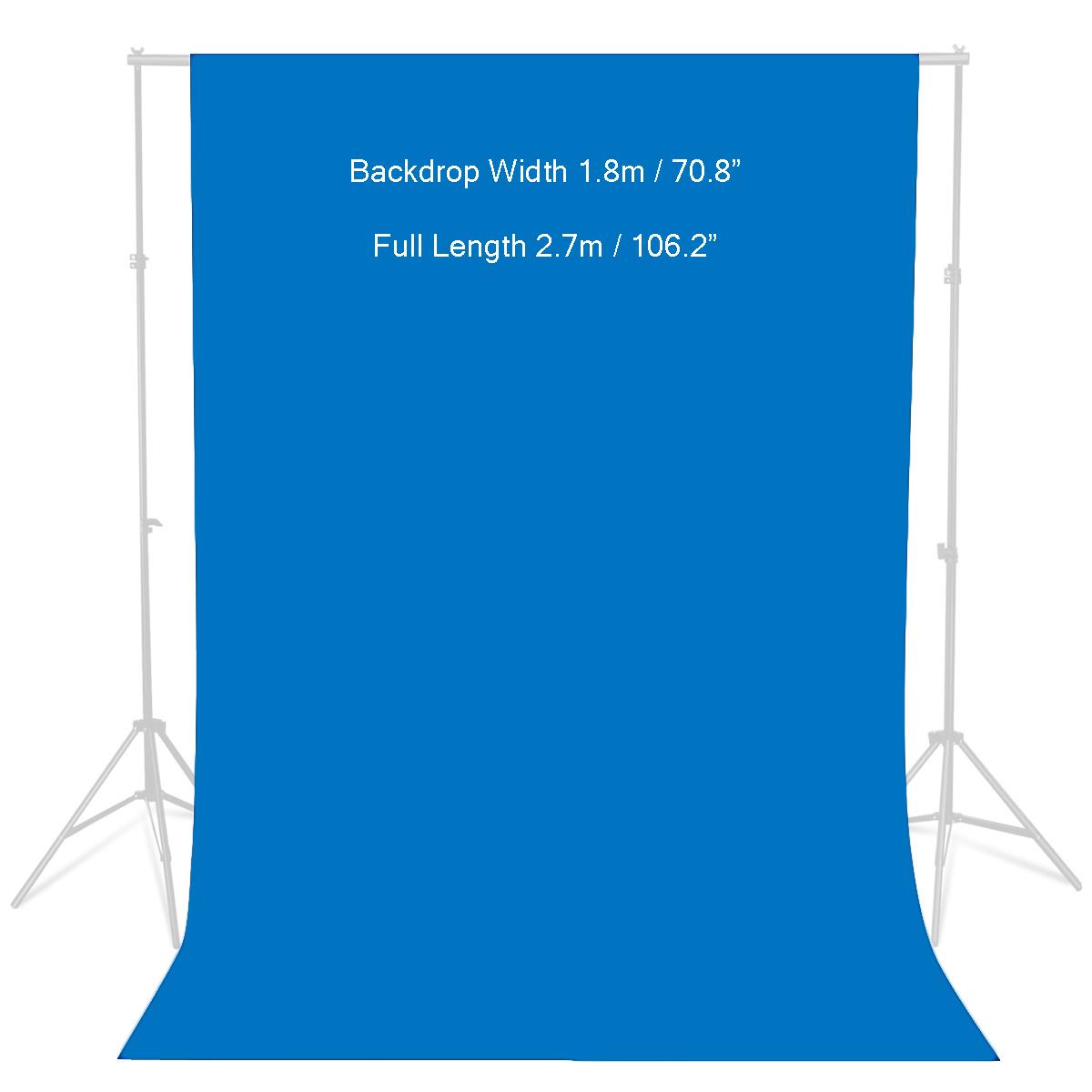 1.8x2.7m Blue Cotton Background