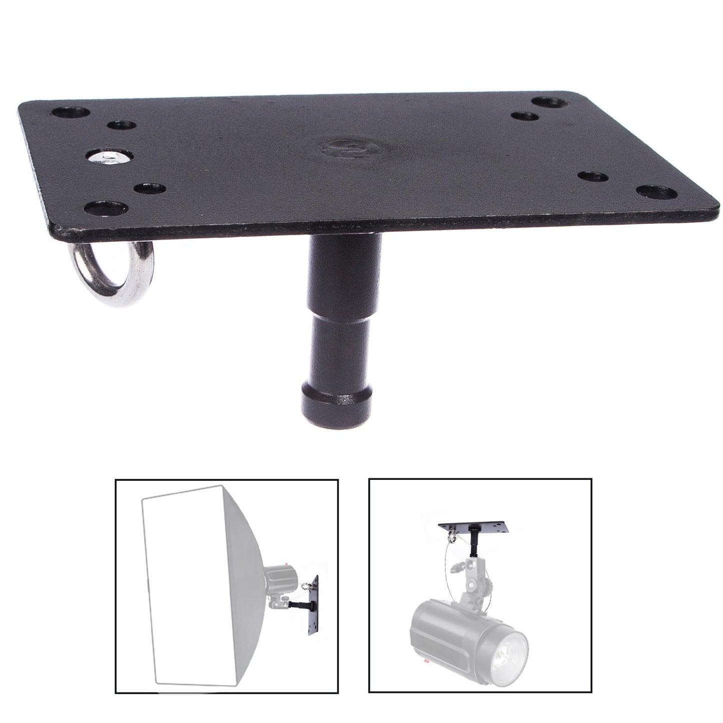 6cm Metal Photo Studio Lighting Wall or Ceiling Mini Plate Stand