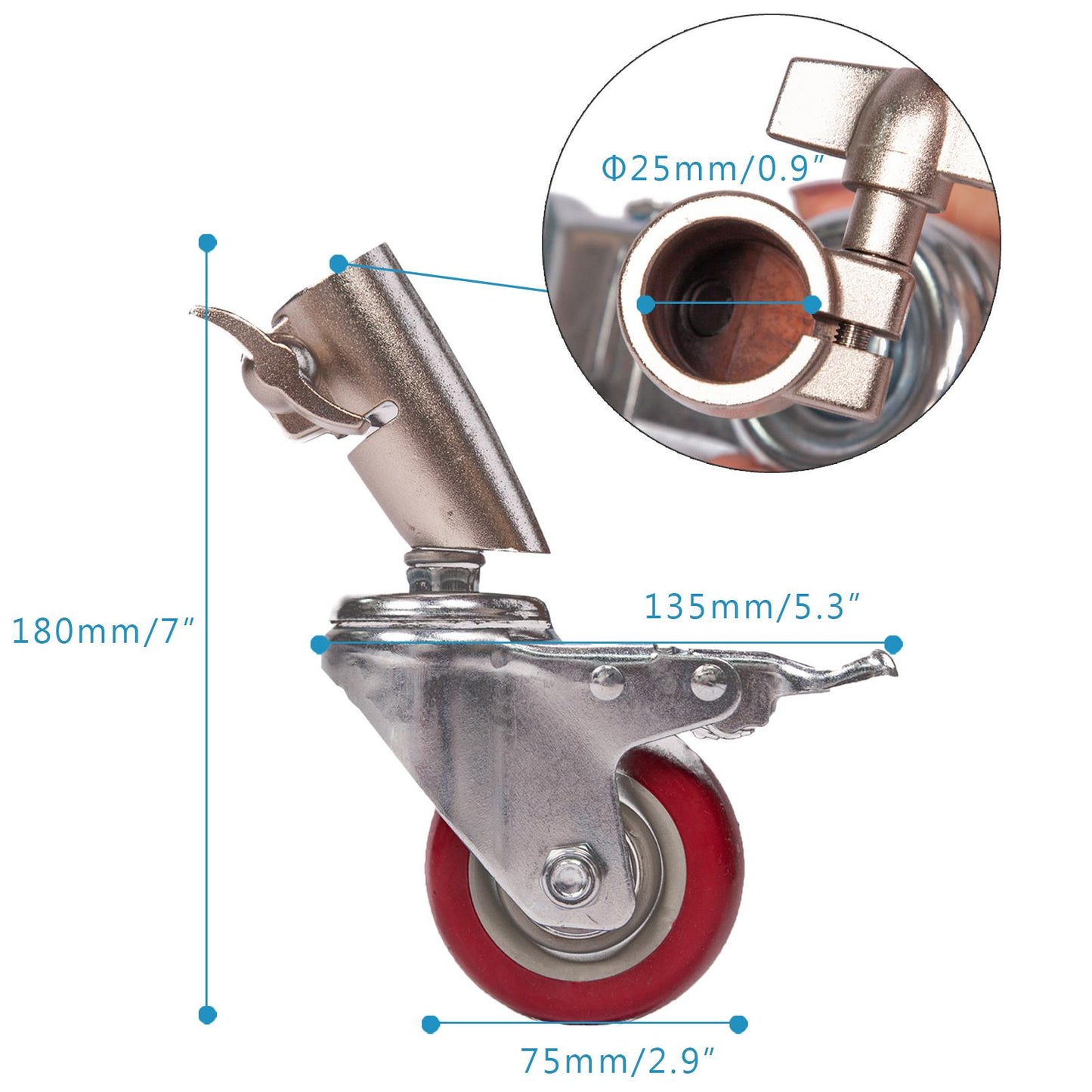 Photo Studio C Stand Kit with Reflector, 300cm Spring Cushioned Lighting Stand with 60x75cm 4-in-1 Photography Light Reflector and Caster Wheels, for Fashion Portrait Still Life Shot YouTube Film