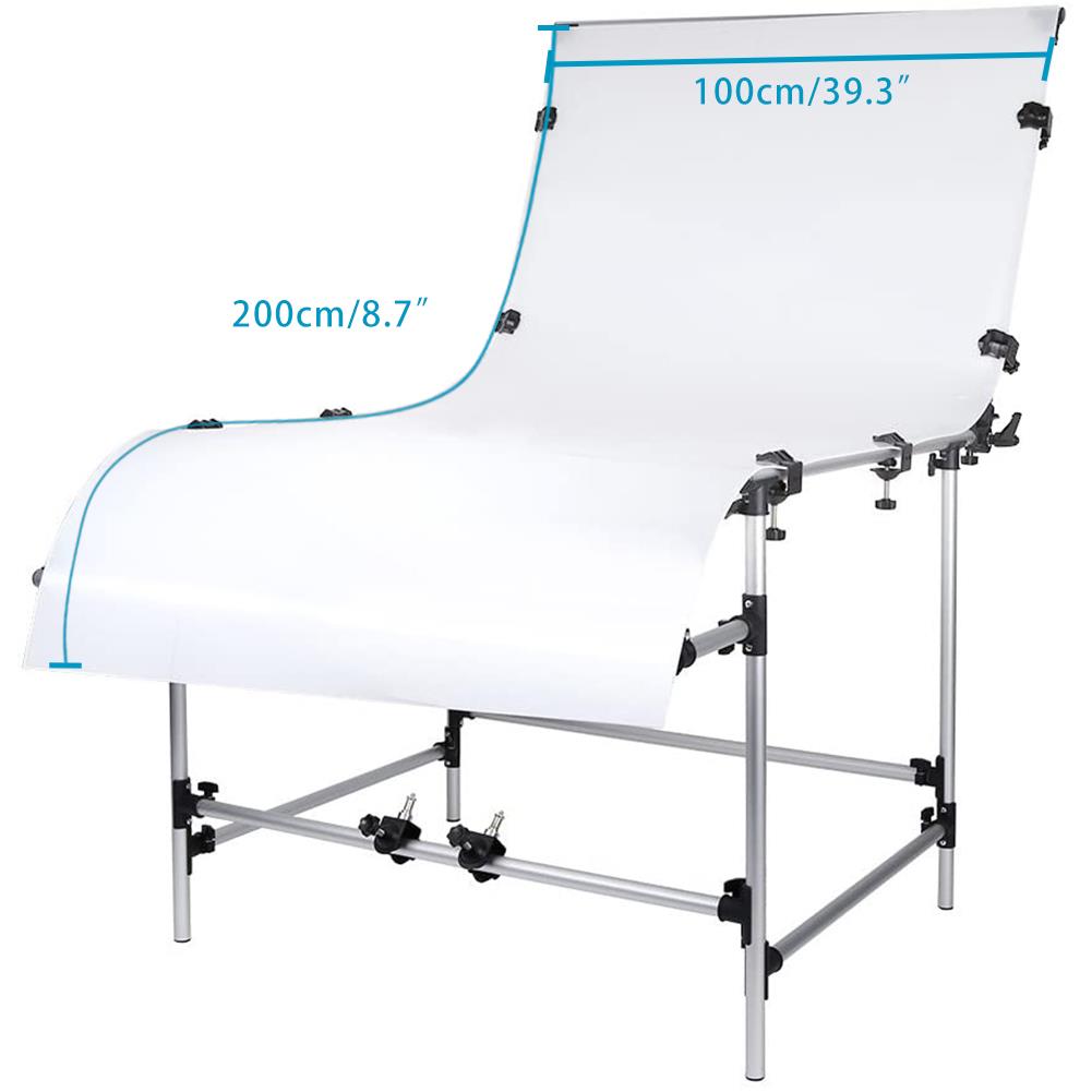 1m x 1.2m Product Shooting Table with 4 Coloured Backdrops