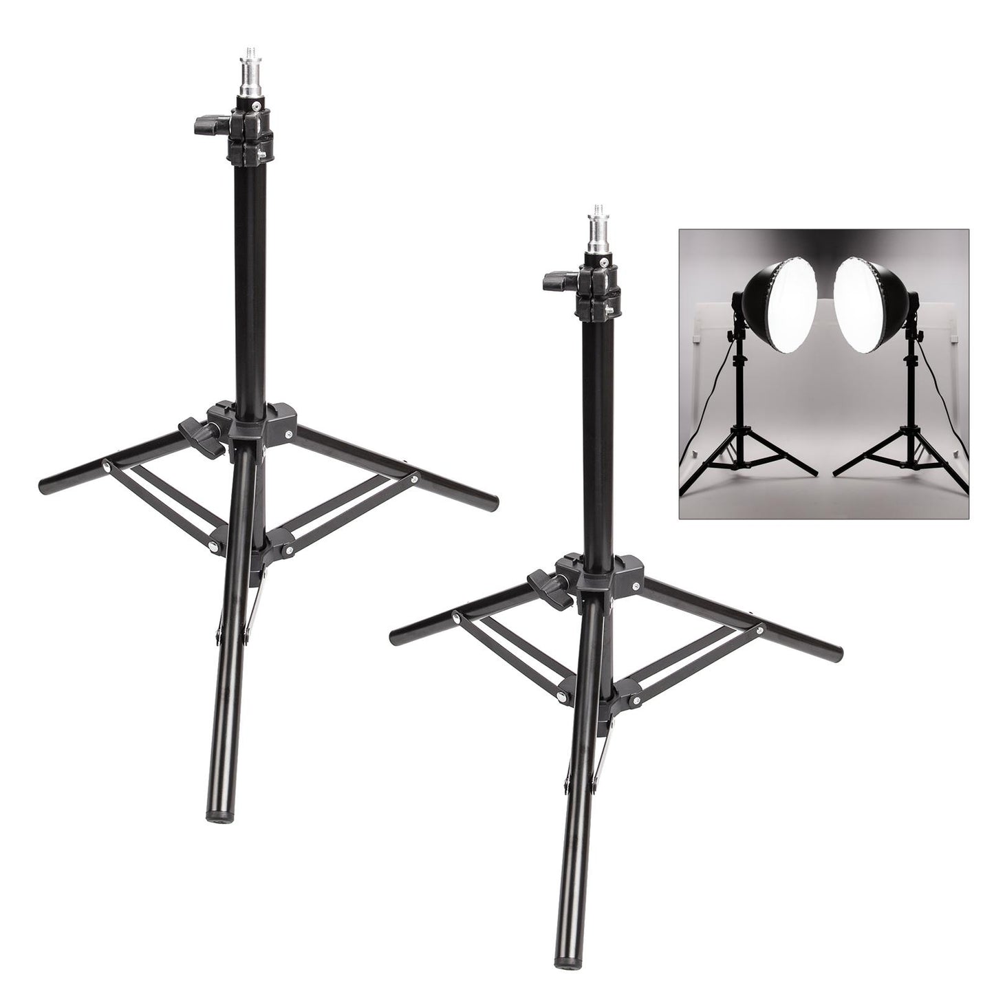 2x 70cm Light Stands