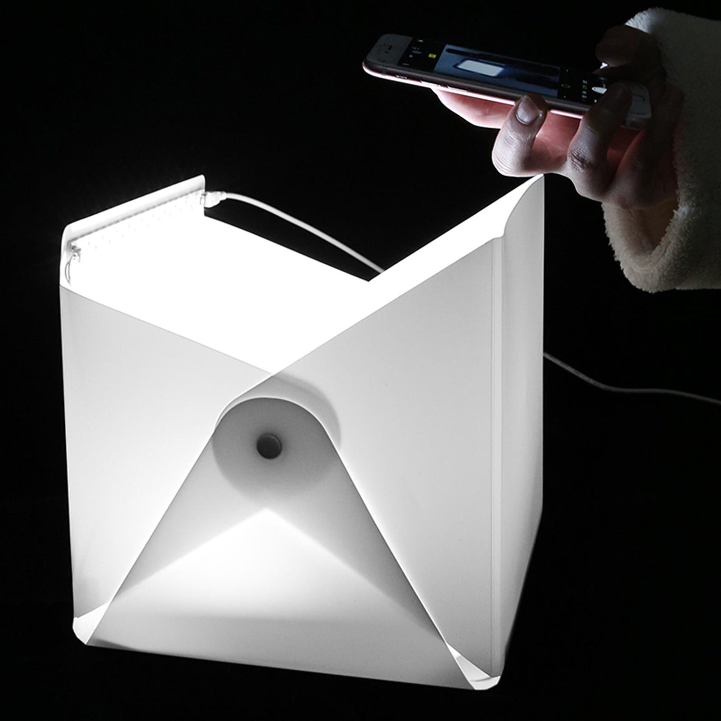 BOLLUMA Portable Mini Shooting Tent – 9x9x9.5” Foldable Light Box
