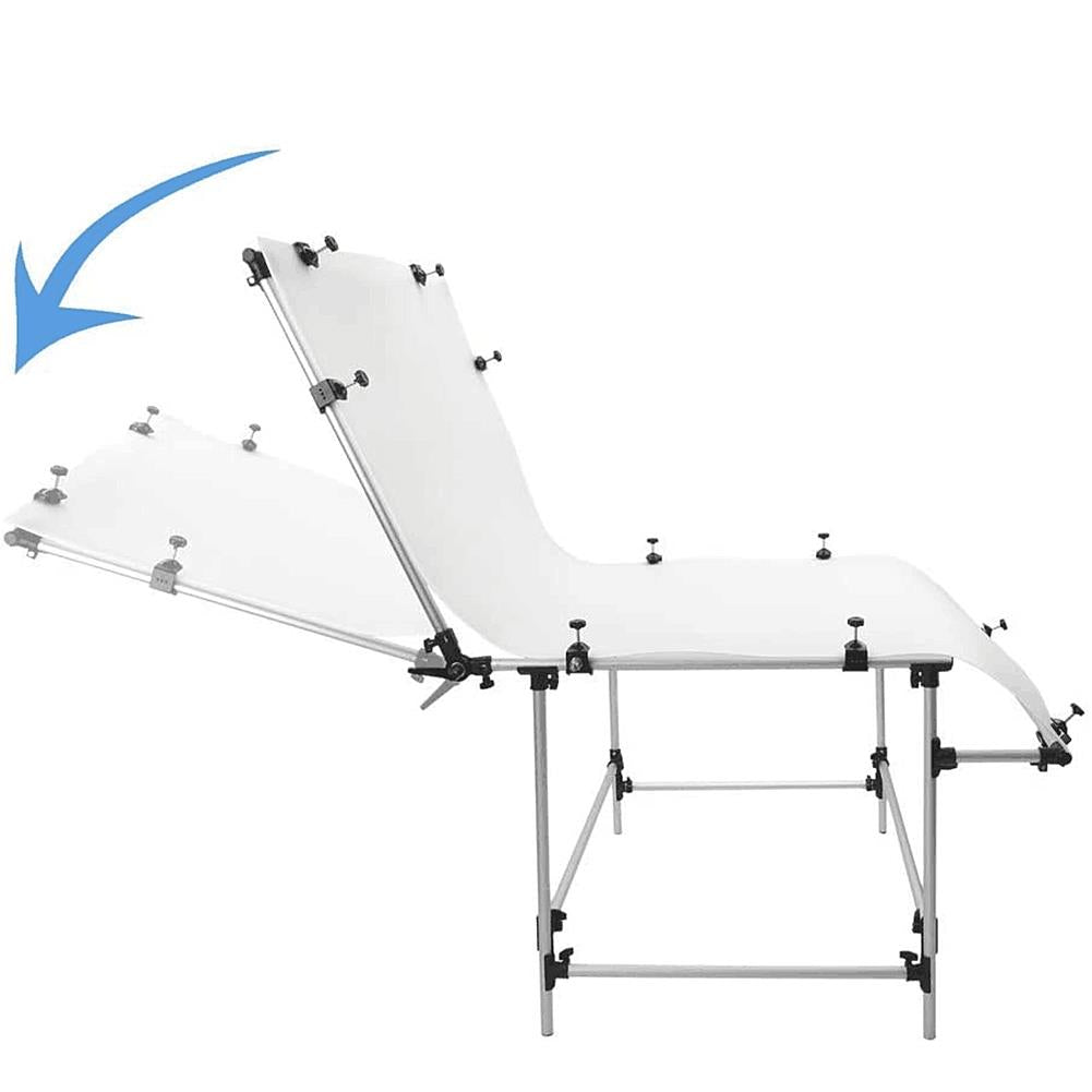 1m x 1.2m Product Shooting Table with 4 Coloured Backdrops