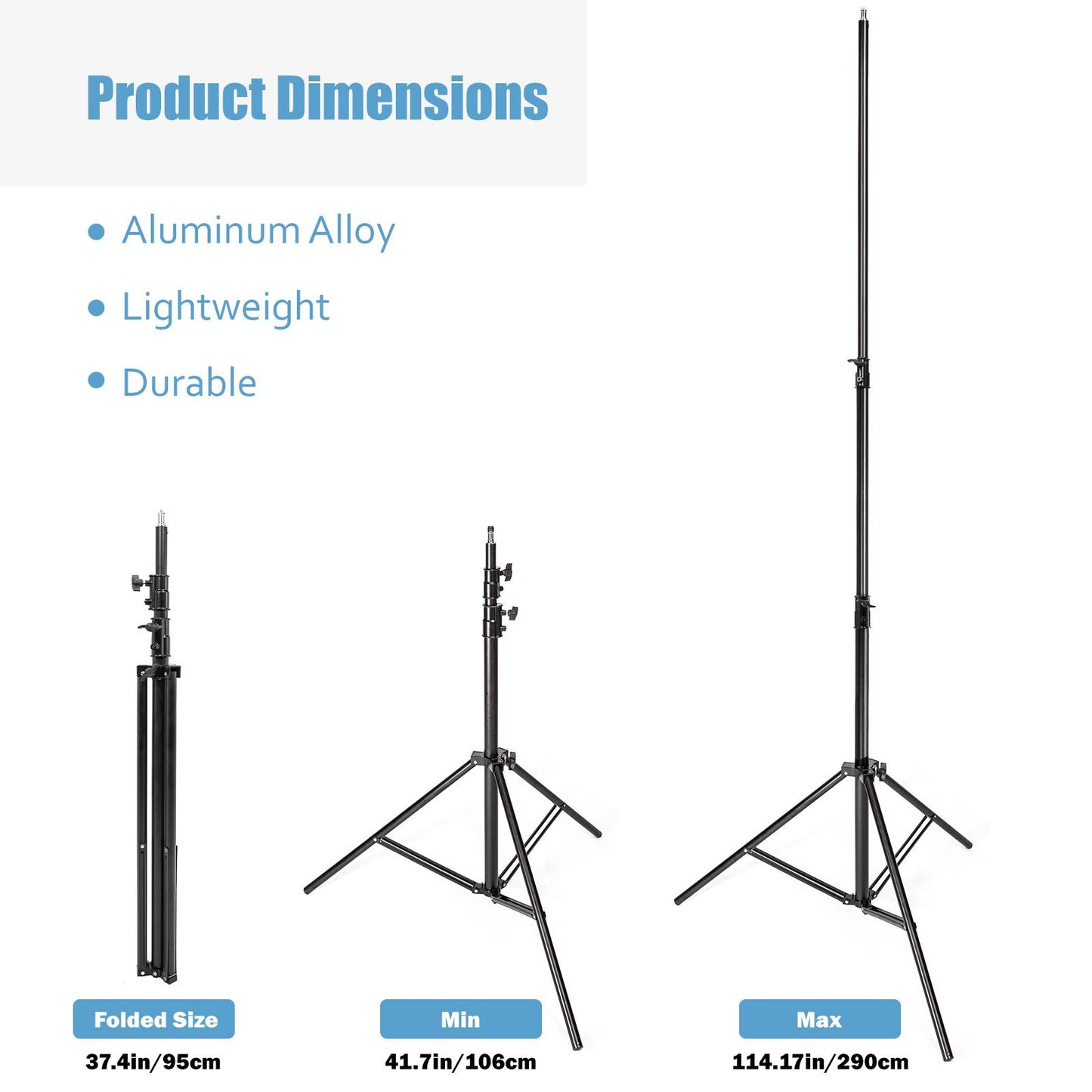 1000W Fresnel Tungsten Spotlights x2 & Spring Cushioned Stands, Wheels