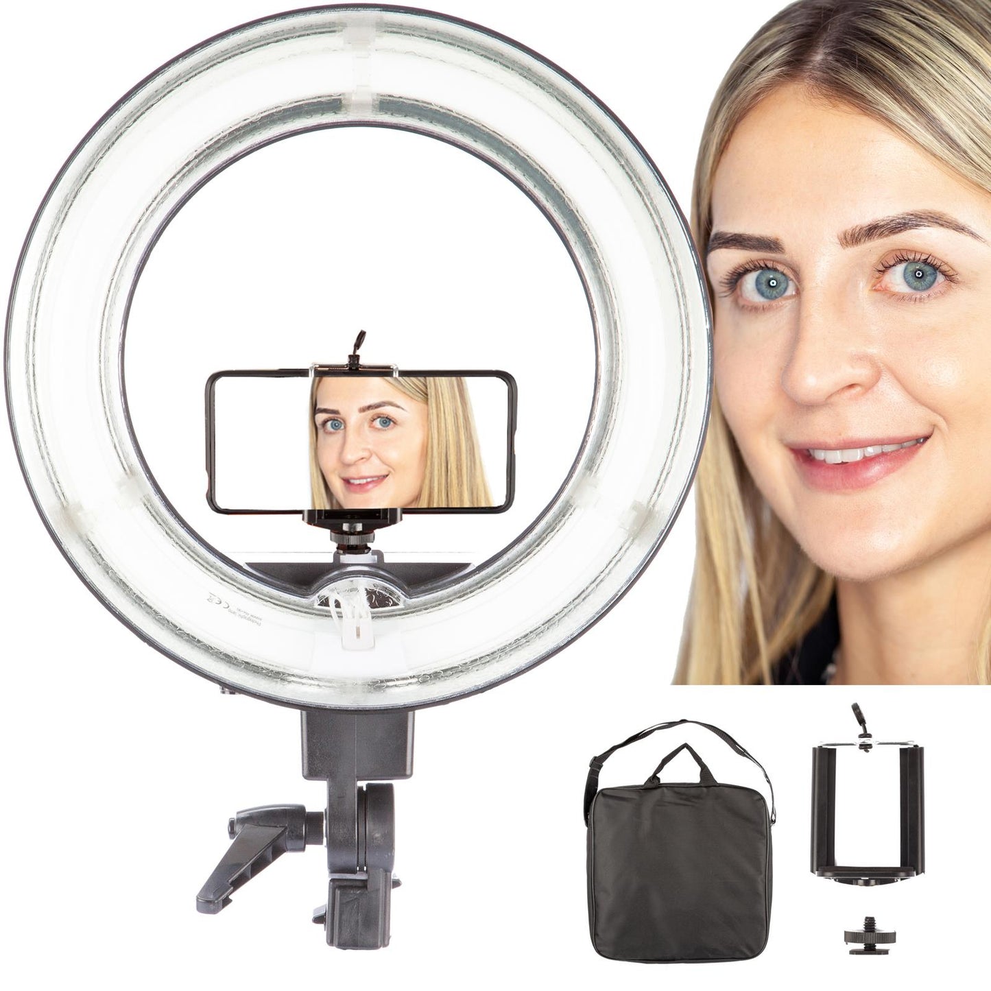 13.5" Fluorescent Ring Light & Accessories, 40W