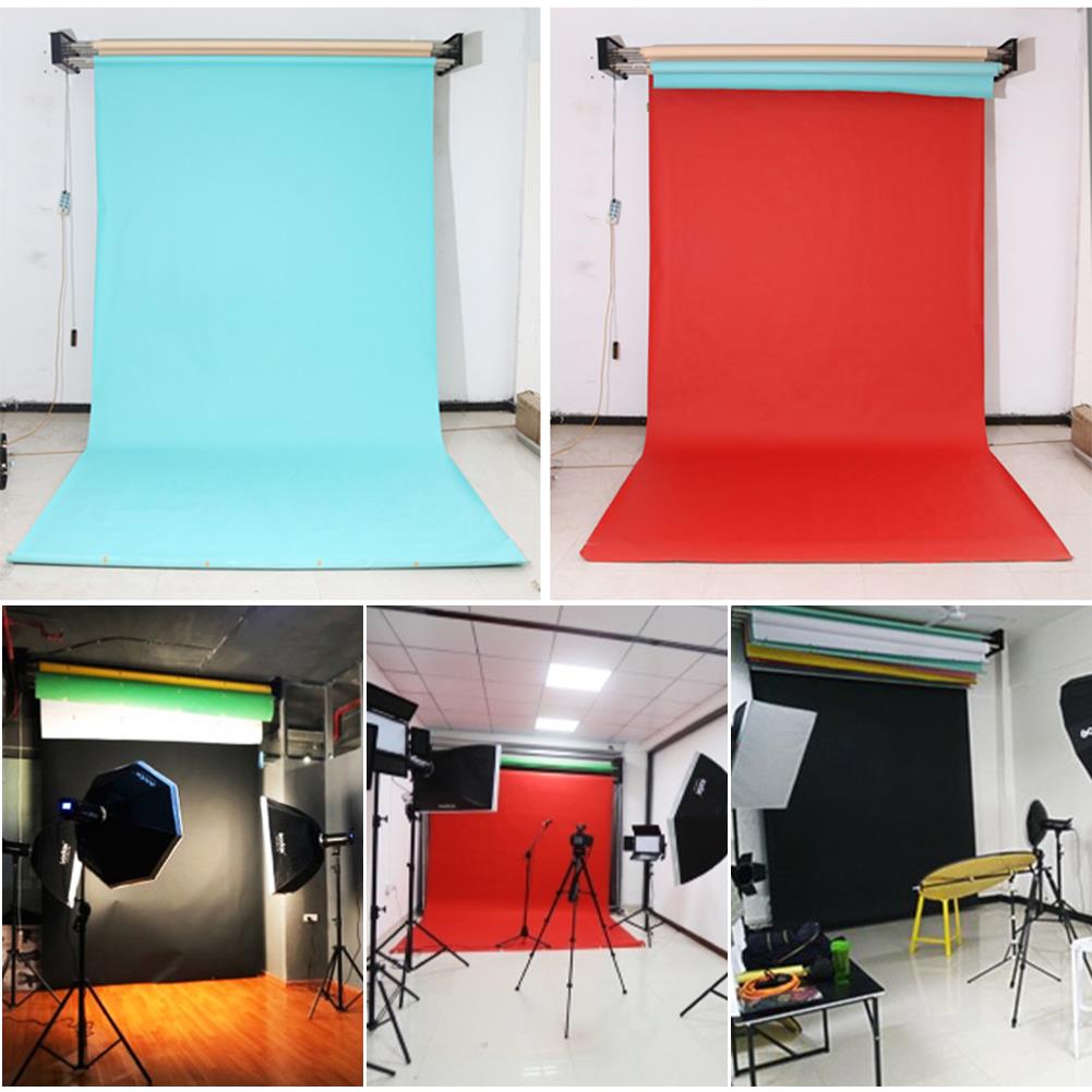 4 Roller Motorized Wired Remote Control Wall Ceiling Background Support System for Photography Paper Backdrop