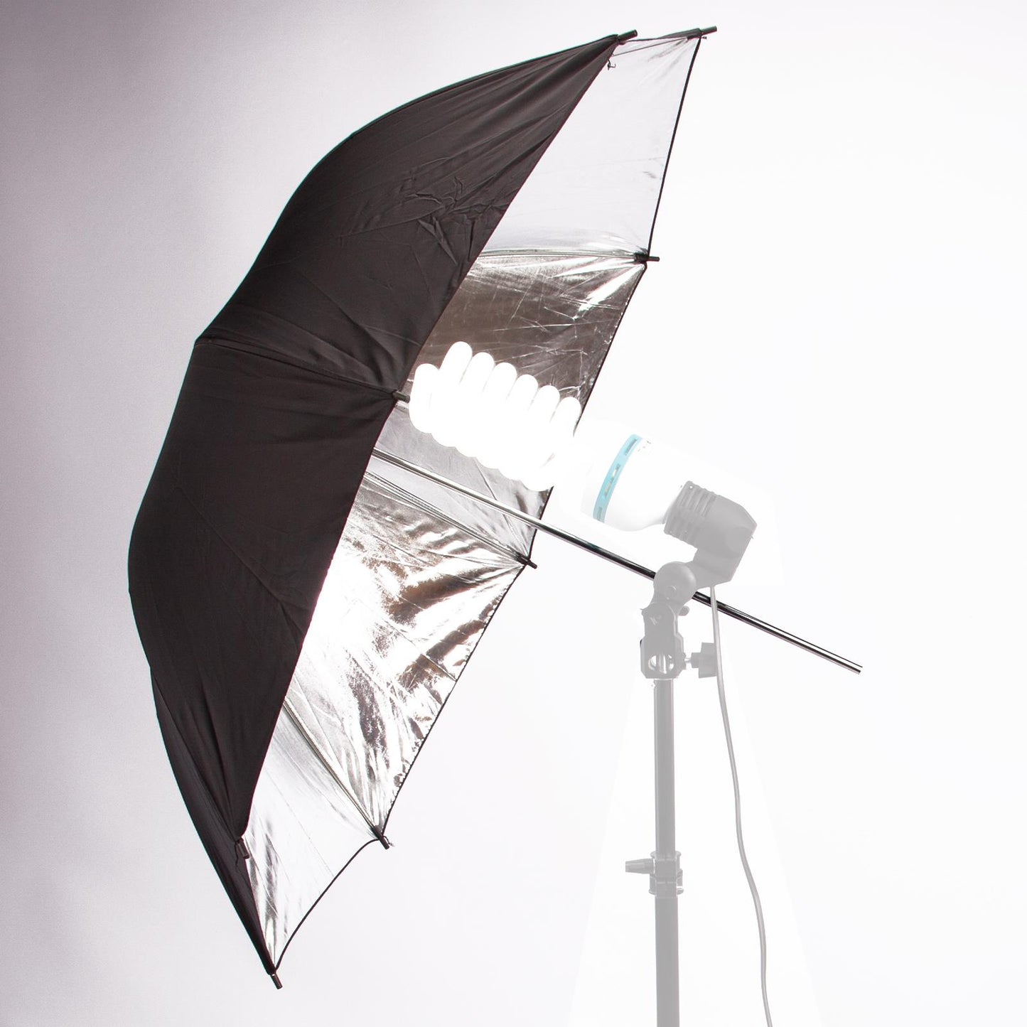 2x 33" (84cm) Professional Umbrella with Silver Reflector
