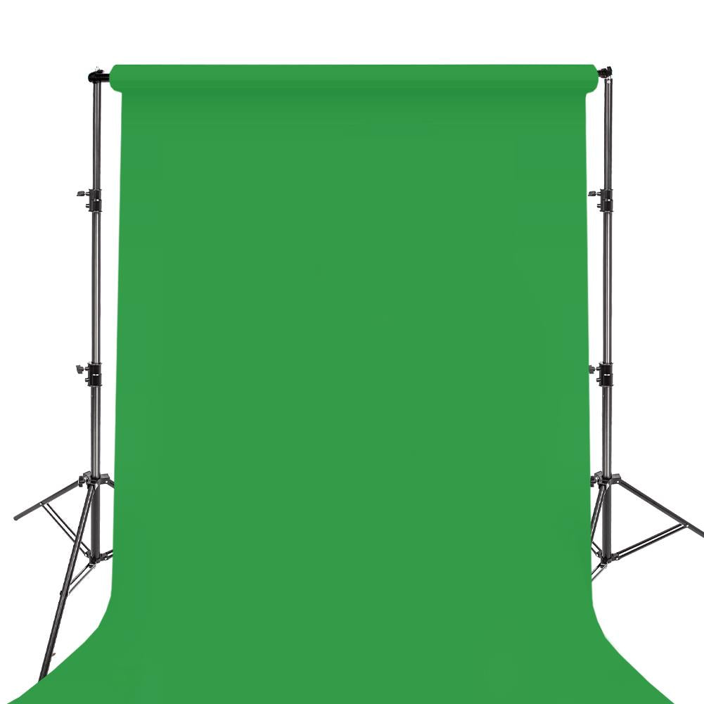 BOLLUMA Chromagreen Paper Backdrop 2.7m x 10m and Stand Included