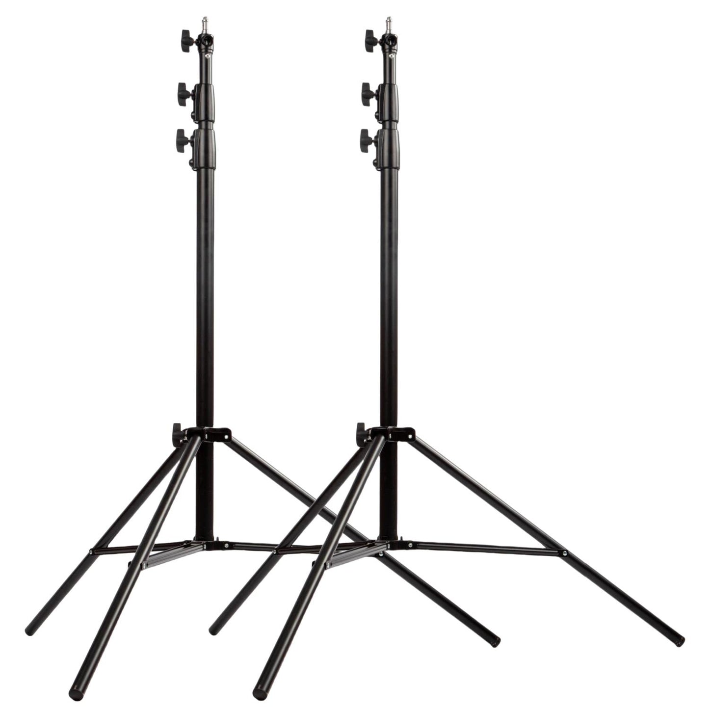 2x 3m Spring Cushioned Stand, Heavy Duty, with Multifunction Adaptor