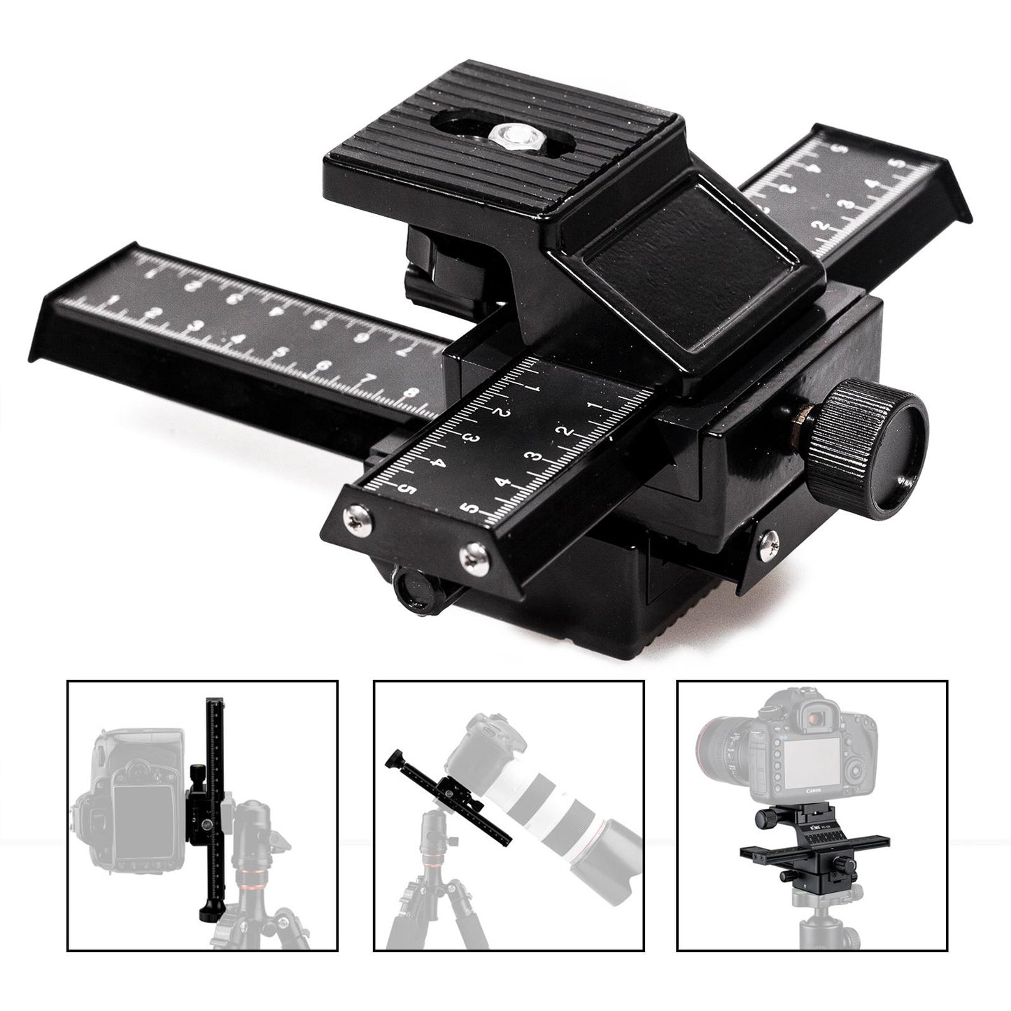 4 Way Macro Focusing Rail Slider