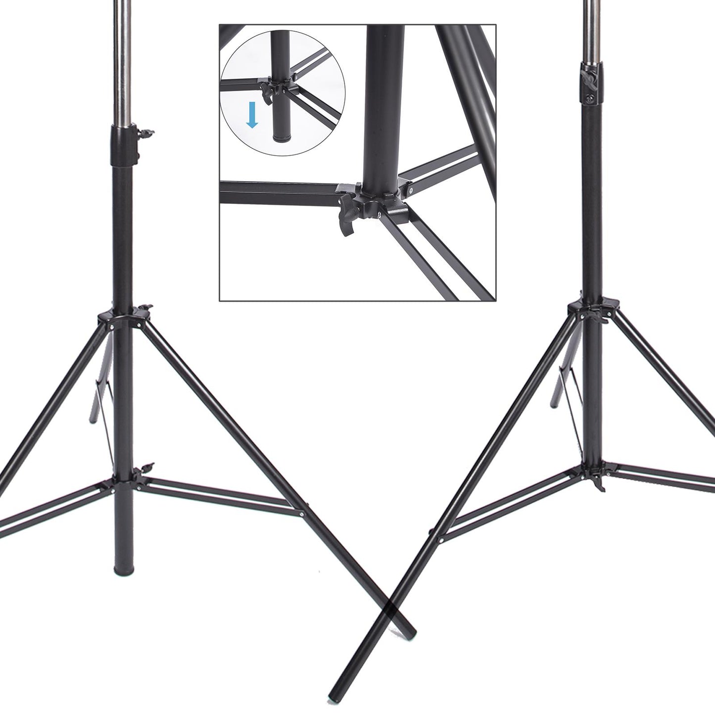 2x 4m Spring Cushioned Stand, Heavy Duty