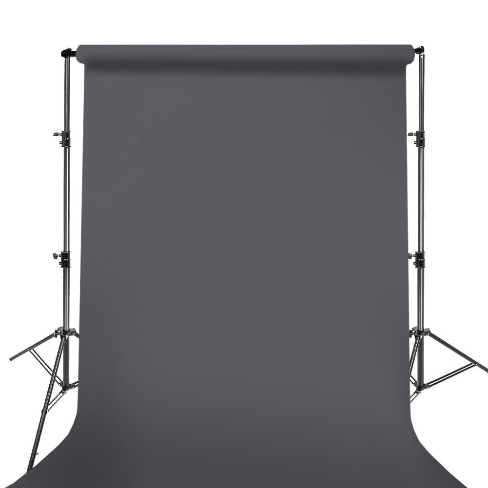 BOLLUMA Charcoal Paper Backdrop 2.7m x 10m and Stand Included