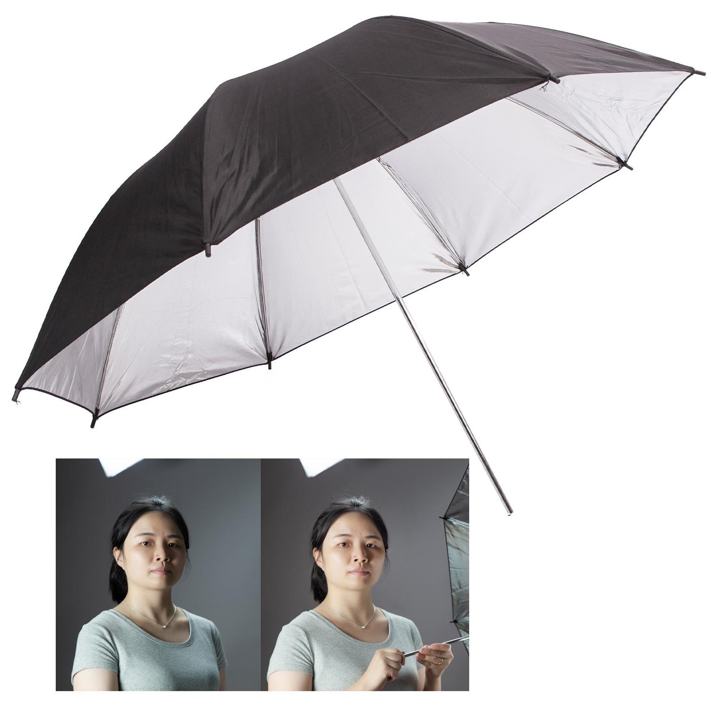 33" (84cm) Professional Umbrella with Silver Reflector