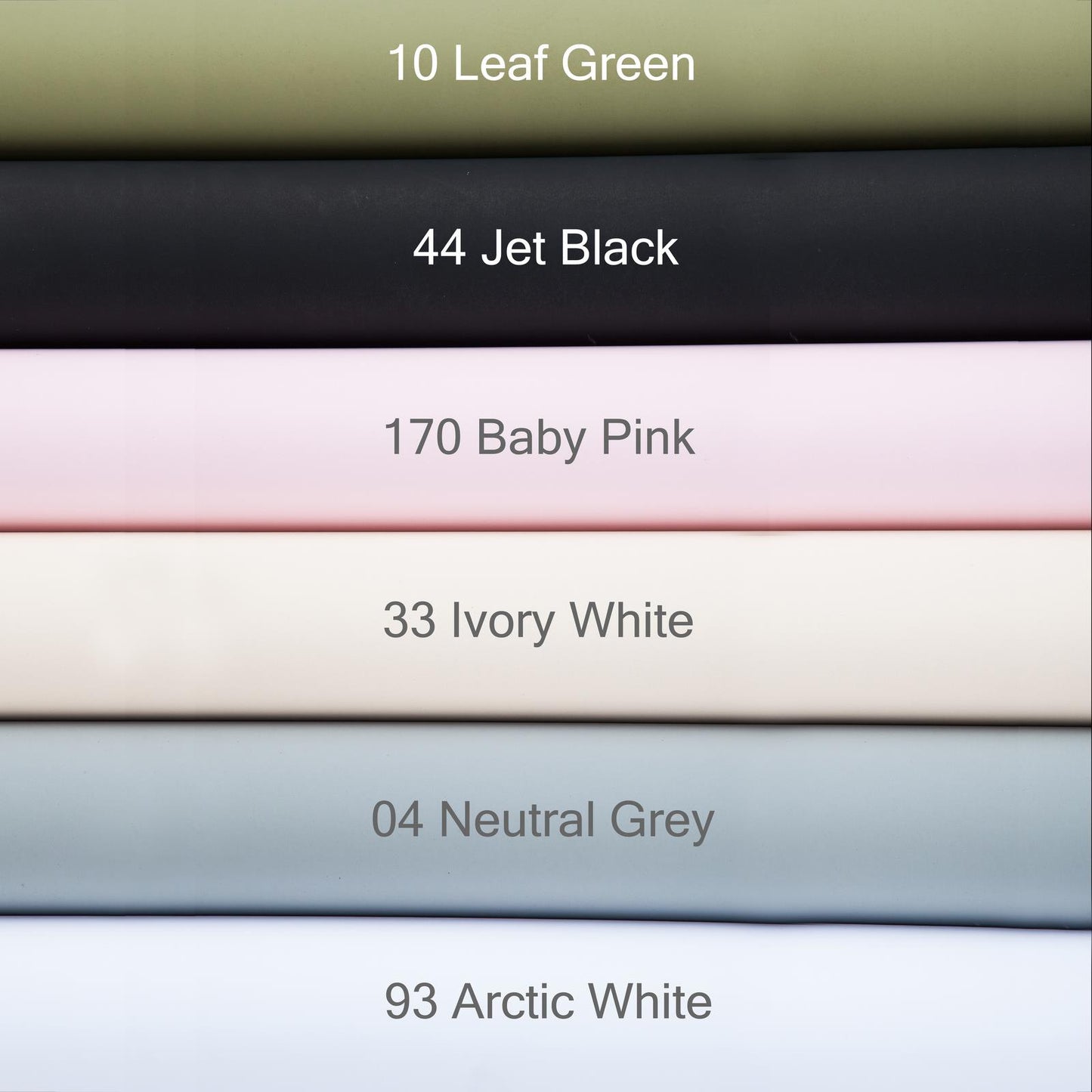 BOLLUMA 2.72x10M Paper Backdrops – Grey, White, Green, Black Rolls