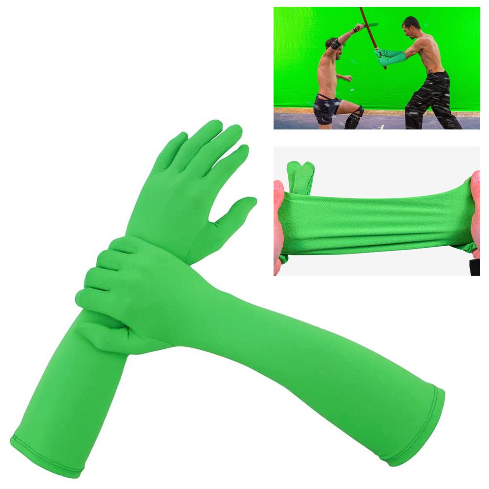 2pcs Chromakey Greenscreen Gloves