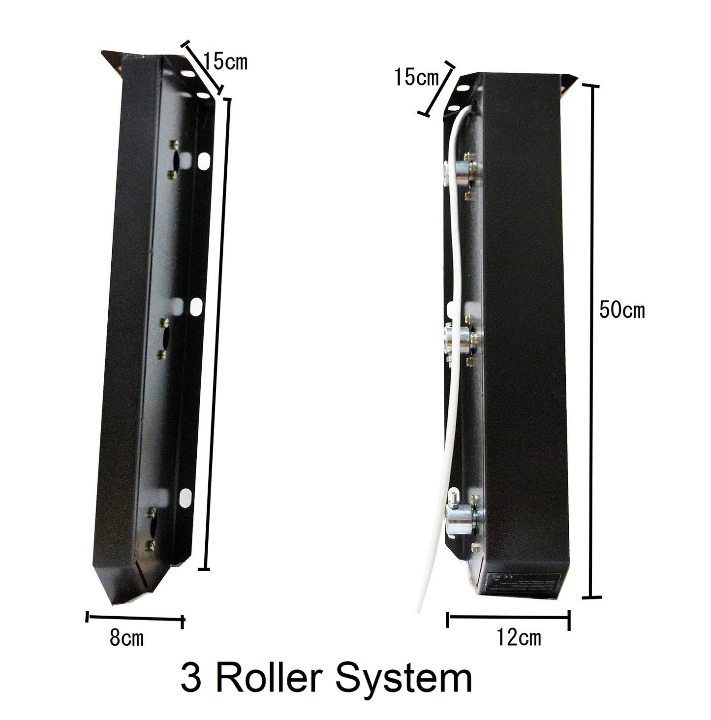 Pro 3 Roller Motorized Heavy-Duty Wall Ceiling Mount Background Support System for Photography Paper Backdrop
