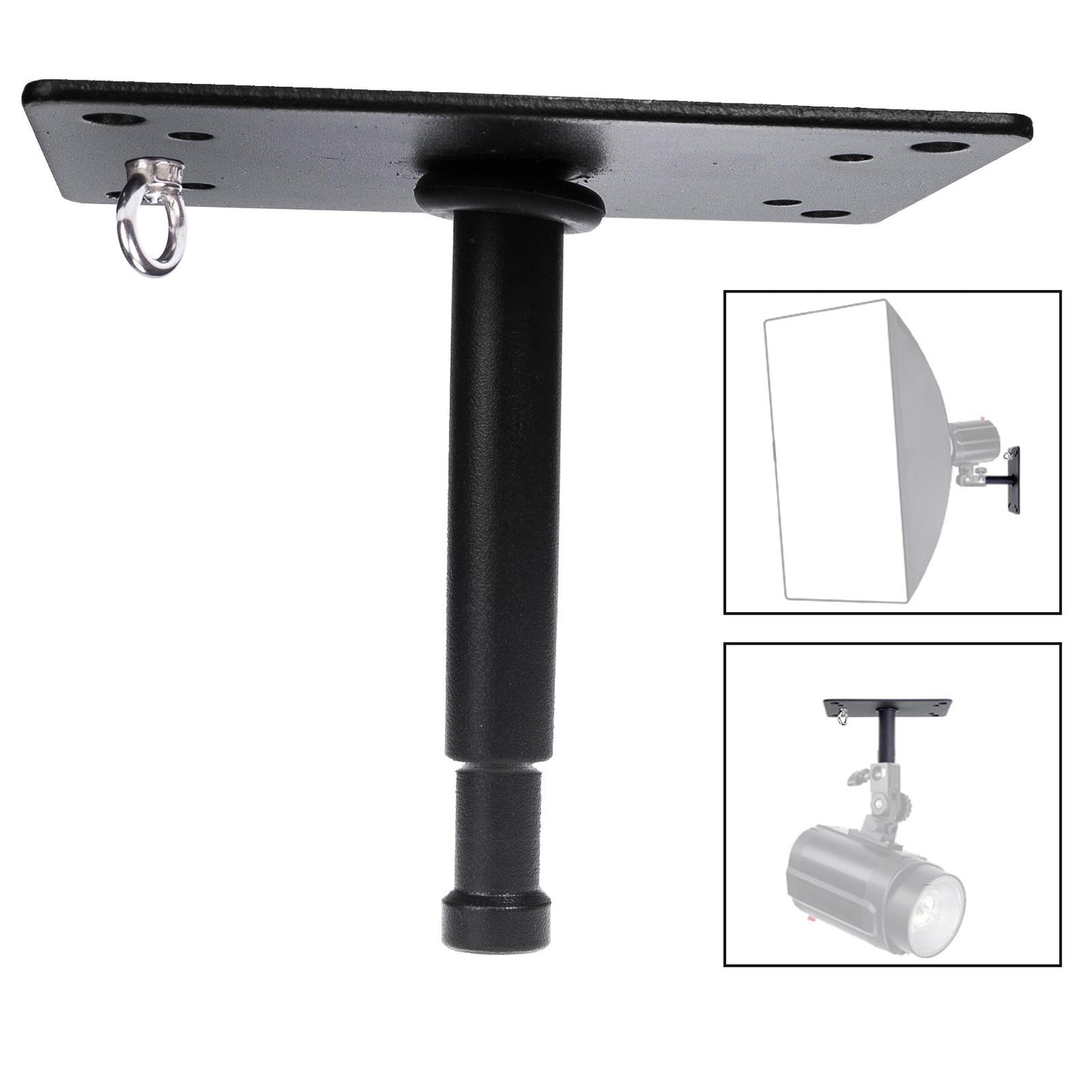 11cm Metal Photo Studio Lighting Wall or Ceiling Mini Plate Stand