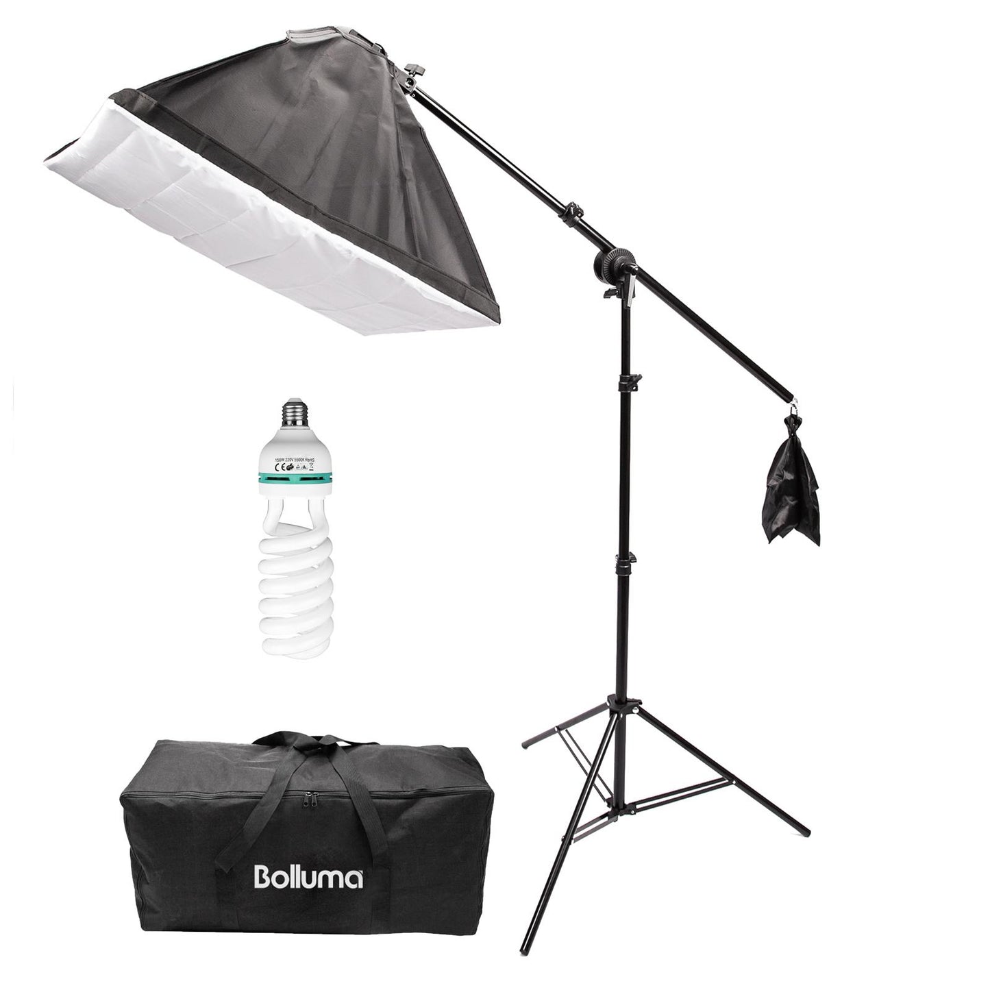 Continuous Lighting Softbox Kit 150W with Boom Arm