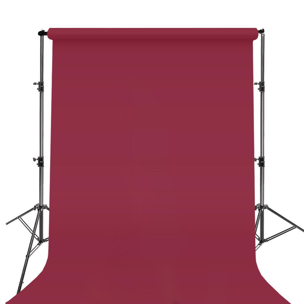 BOLLUMA Crimson Paper Backdrop 2.7m x 10m and Stand Included
