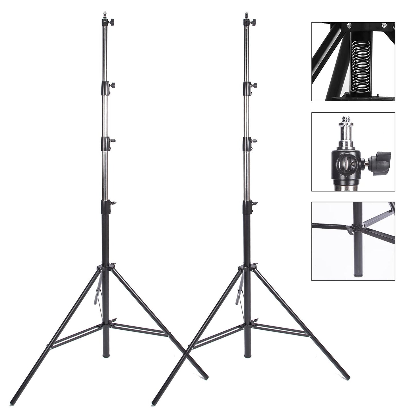 2x 4m Spring Cushioned Stand, Heavy Duty