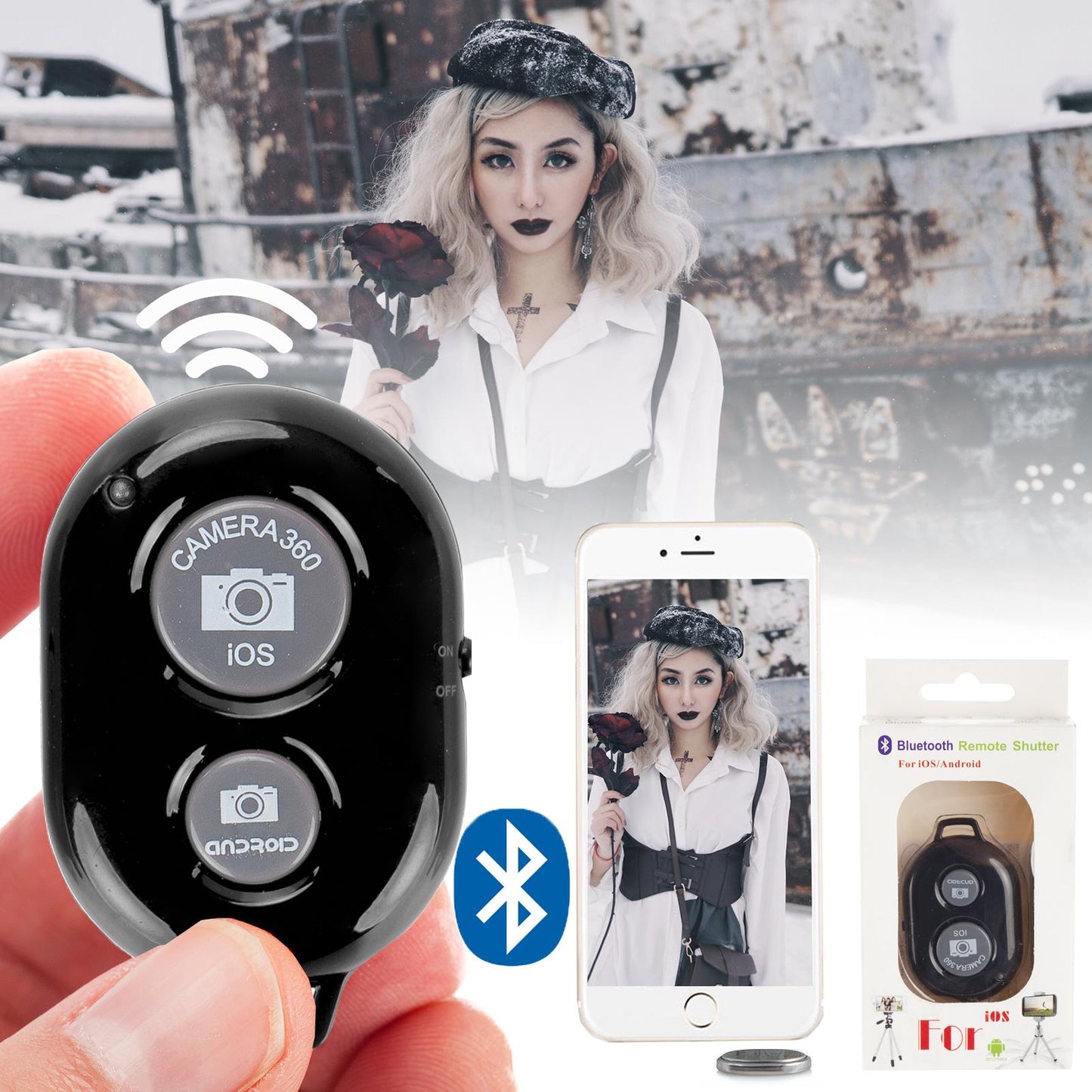 Bluetooth Shutter Buttons - Black