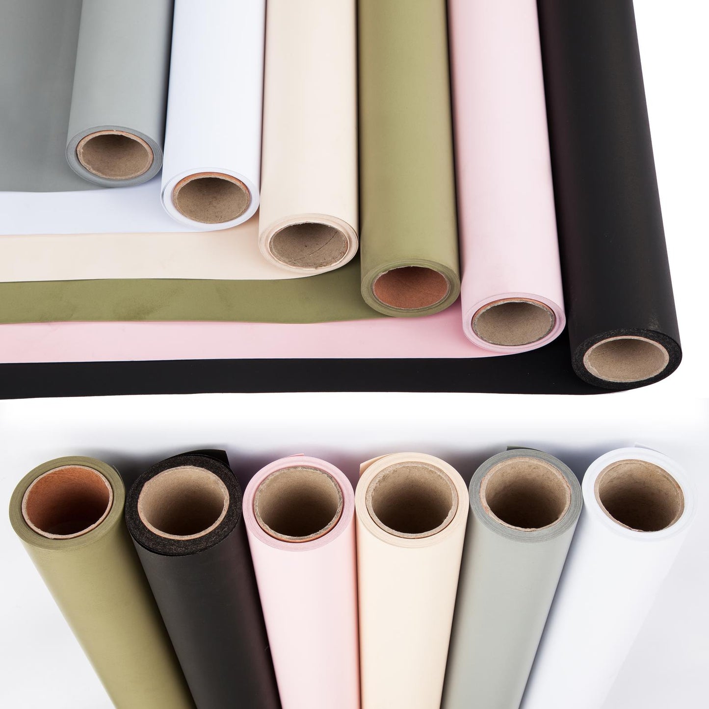 BOLLUMA Arctic White Paper Backdrop 2.7m x 10m and Stand Included