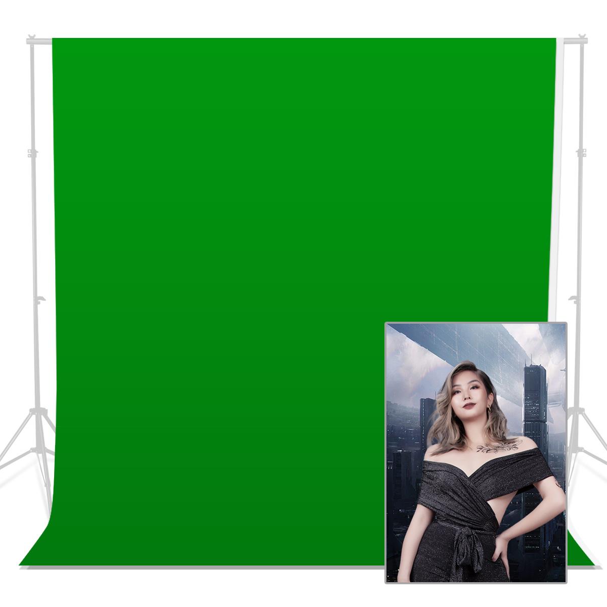3x3m Green Cotton Background