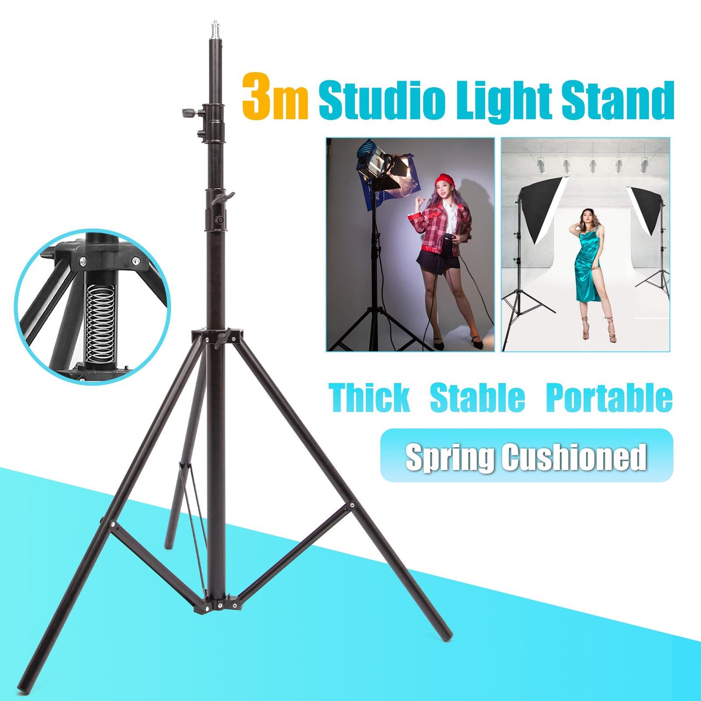 3m Spring Cushioned Stand, Heavy Duty