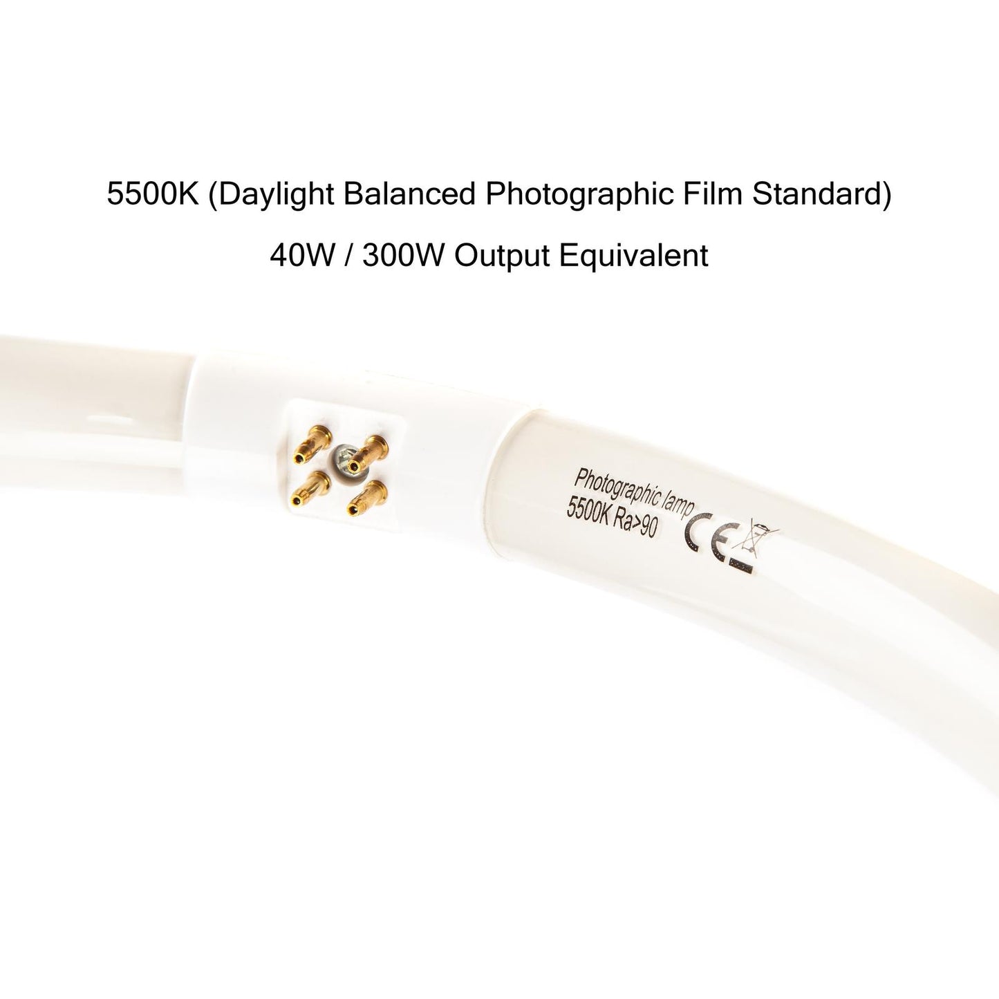 PYXEL STUDIO Fluorescent 12" Circular Ring Light Bulb Round Tube 40w 5500k Daylight Colour Temperature 4 Pin T6 Light Lamp Replacement Spare