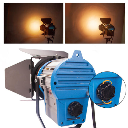 BOLLUMA 650W Studio Fresnel Spotlight, Dimmable, Including 650W Bulb, GY9.5