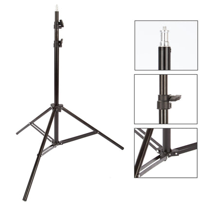 2x Heavy Duty 2m Light Stand with Bag