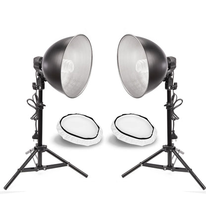 Mini Studio Continuous Lighting Kit with 45W Bulb, Stand and Softbox, 2 Sets