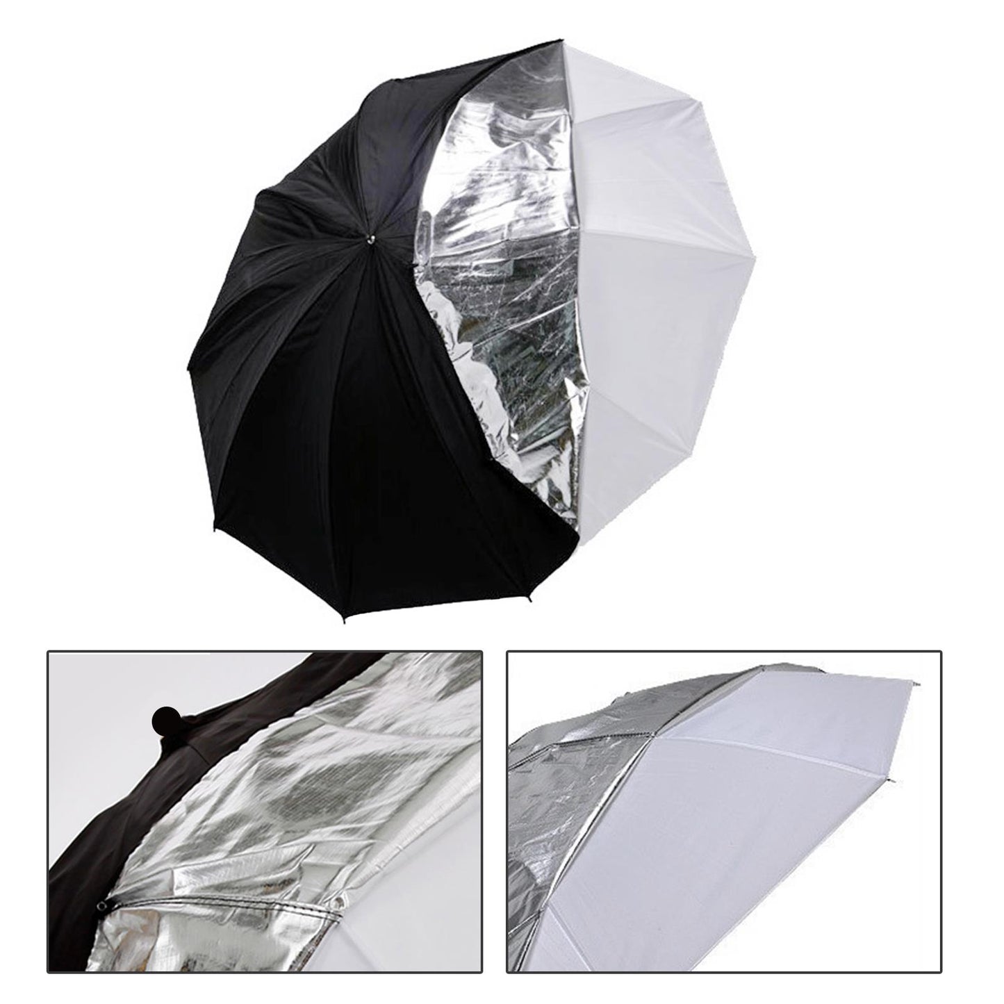 33" (84cm) Professional Umbrella with Detachable Reflector to Change to Diffuser