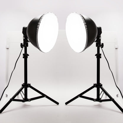 Mini Studio Continuous Lighting Kit with 45W Bulb, Stand and Softbox, 2 Sets