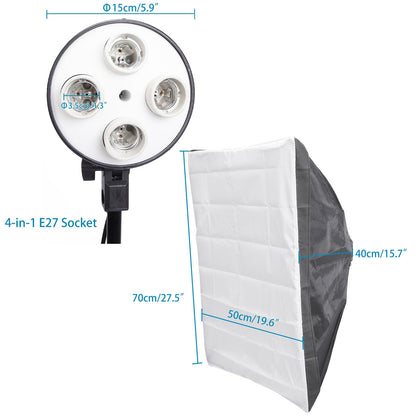 Continuous Lighting 4in1 Softbox Kit 135W